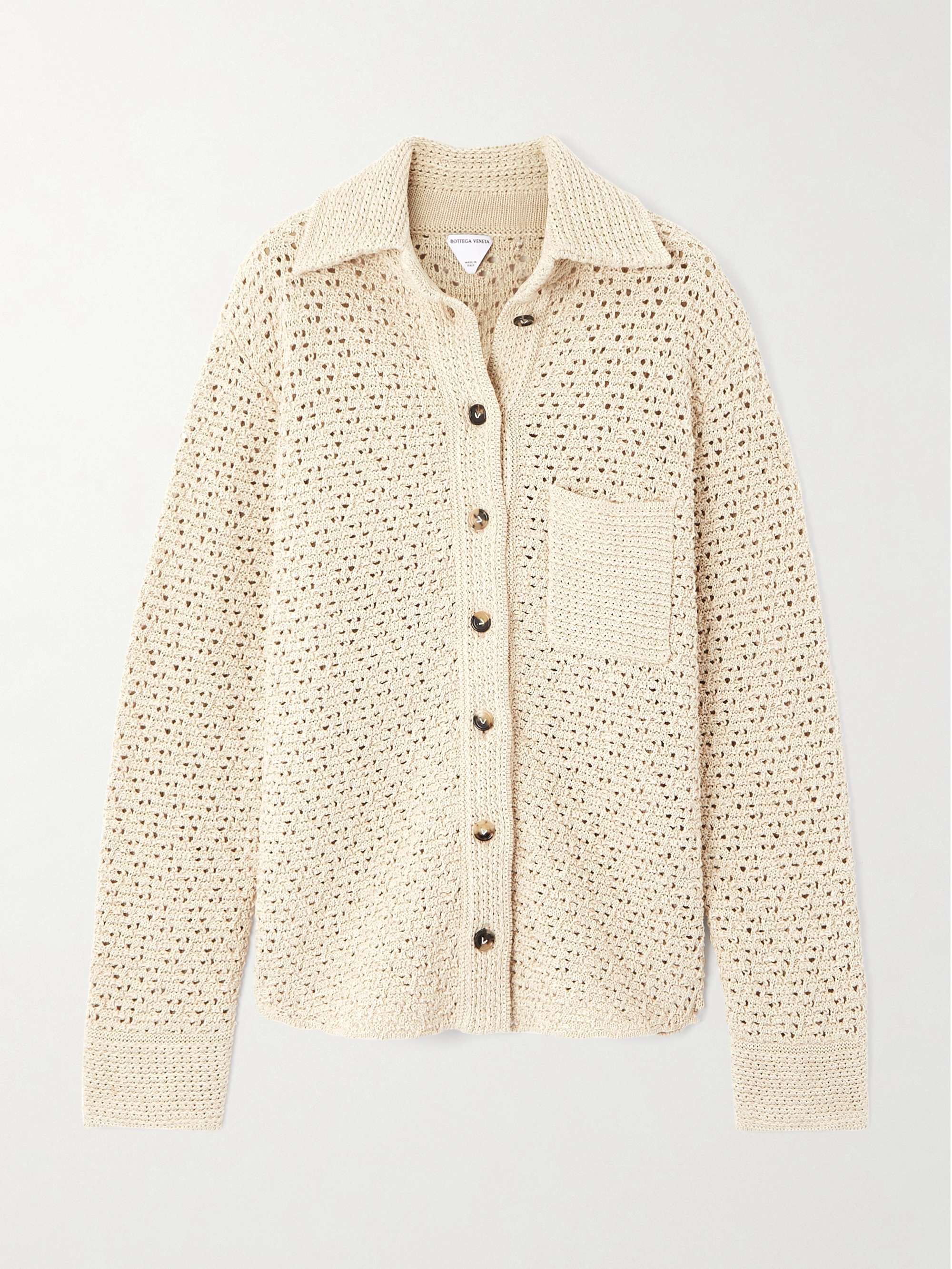Crocheted cotton shirt view