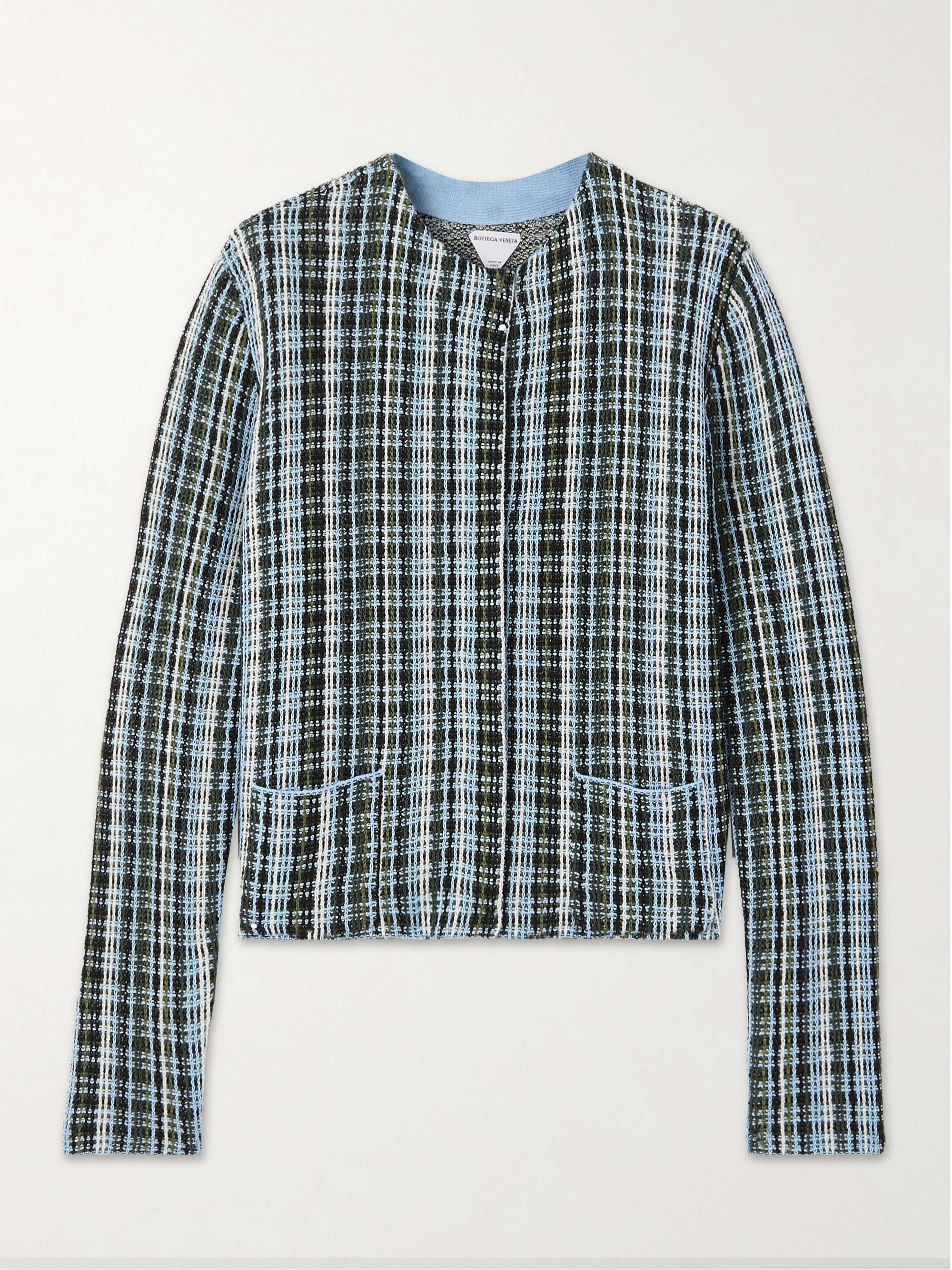Cotton-blend tweed cardigan view
