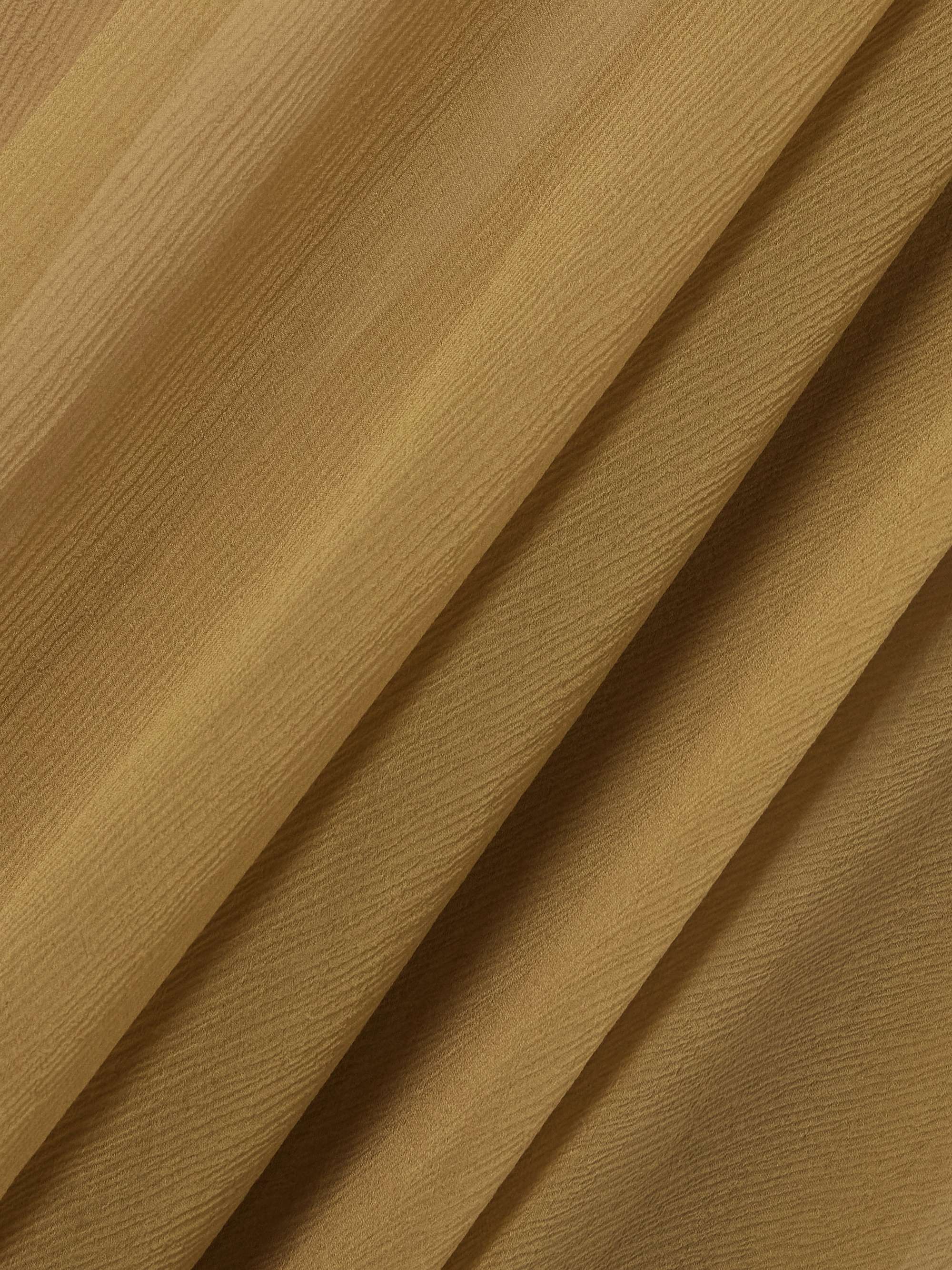 Pleated silk-mousseline midi skirt view