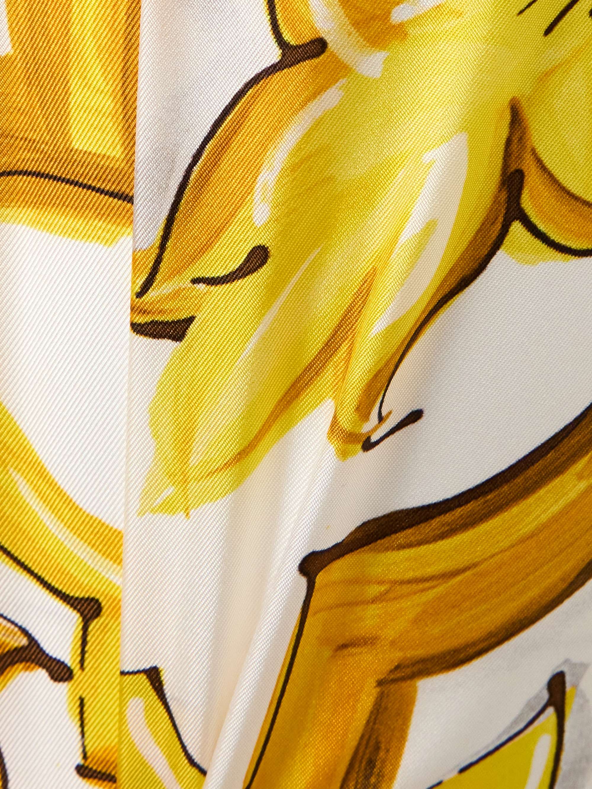 Maiolica printed silk-twill pants view