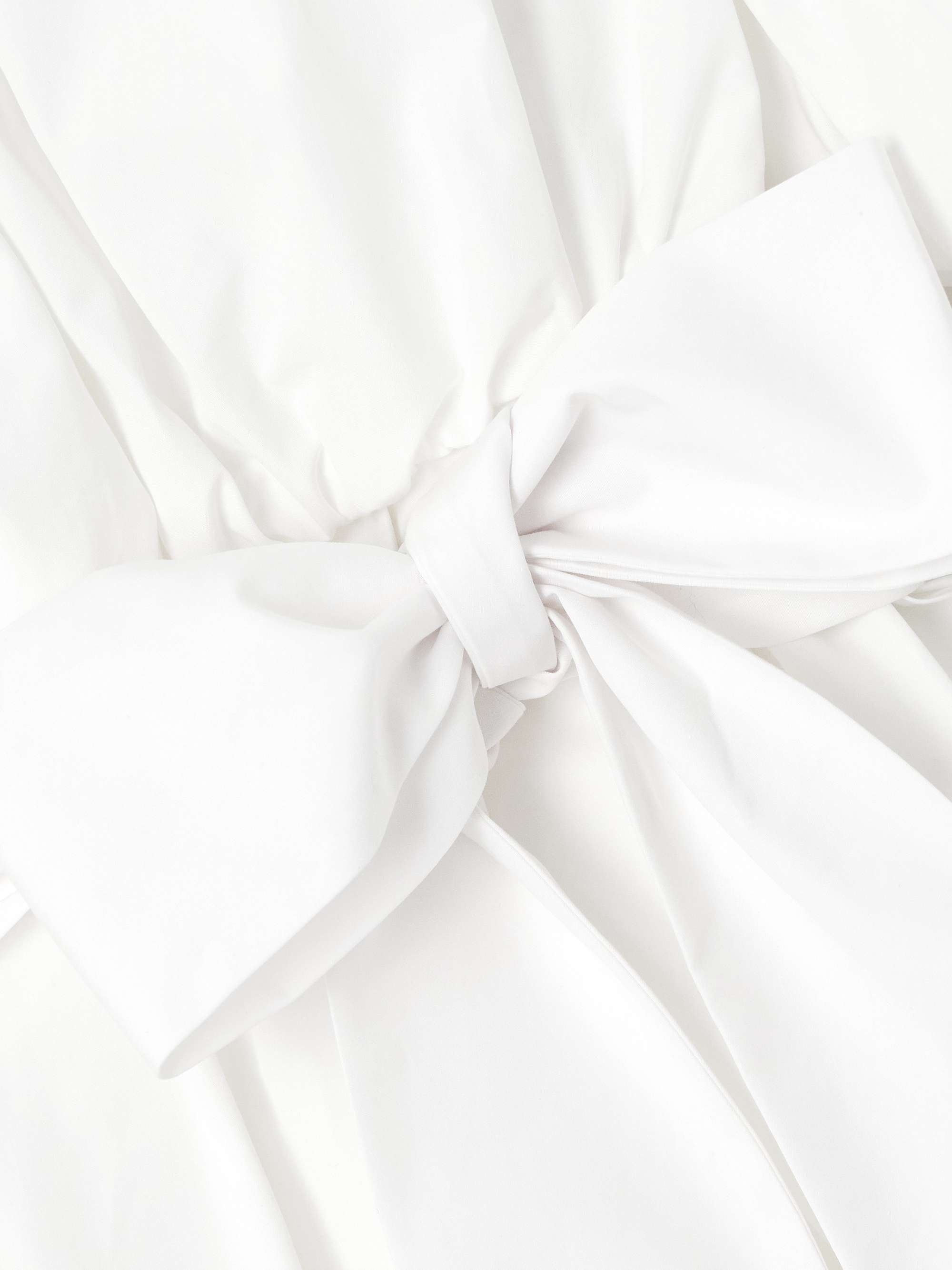 Belted pleated cotton-poplin midi dress view