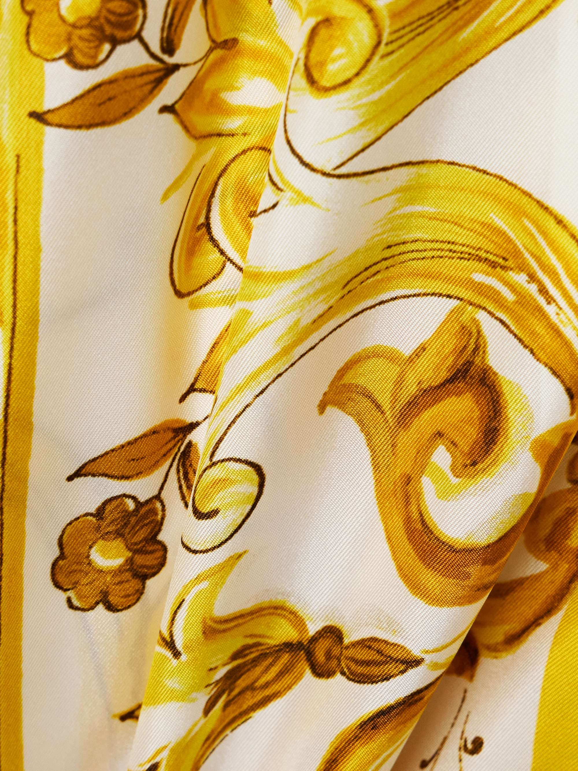 Maiolica floral-print silk-twill shirt view