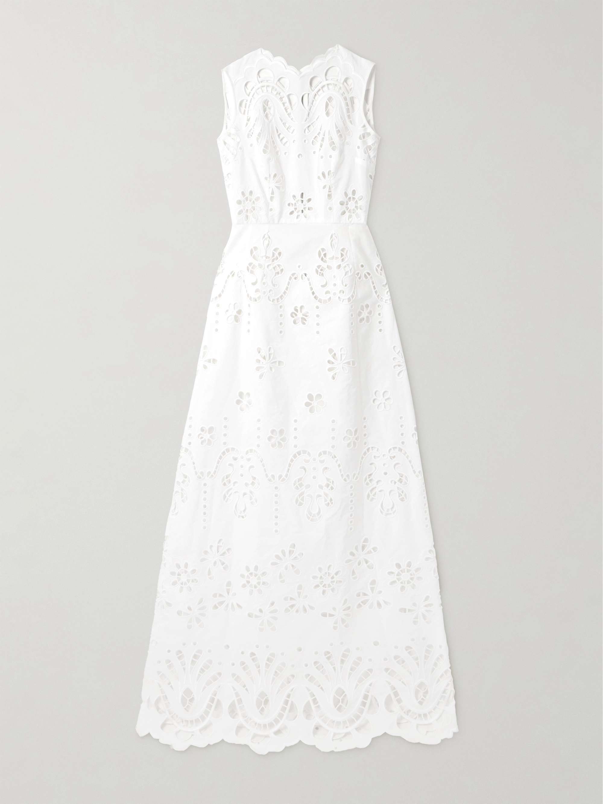Broderie anglaise cotton-poplin maxi dress view