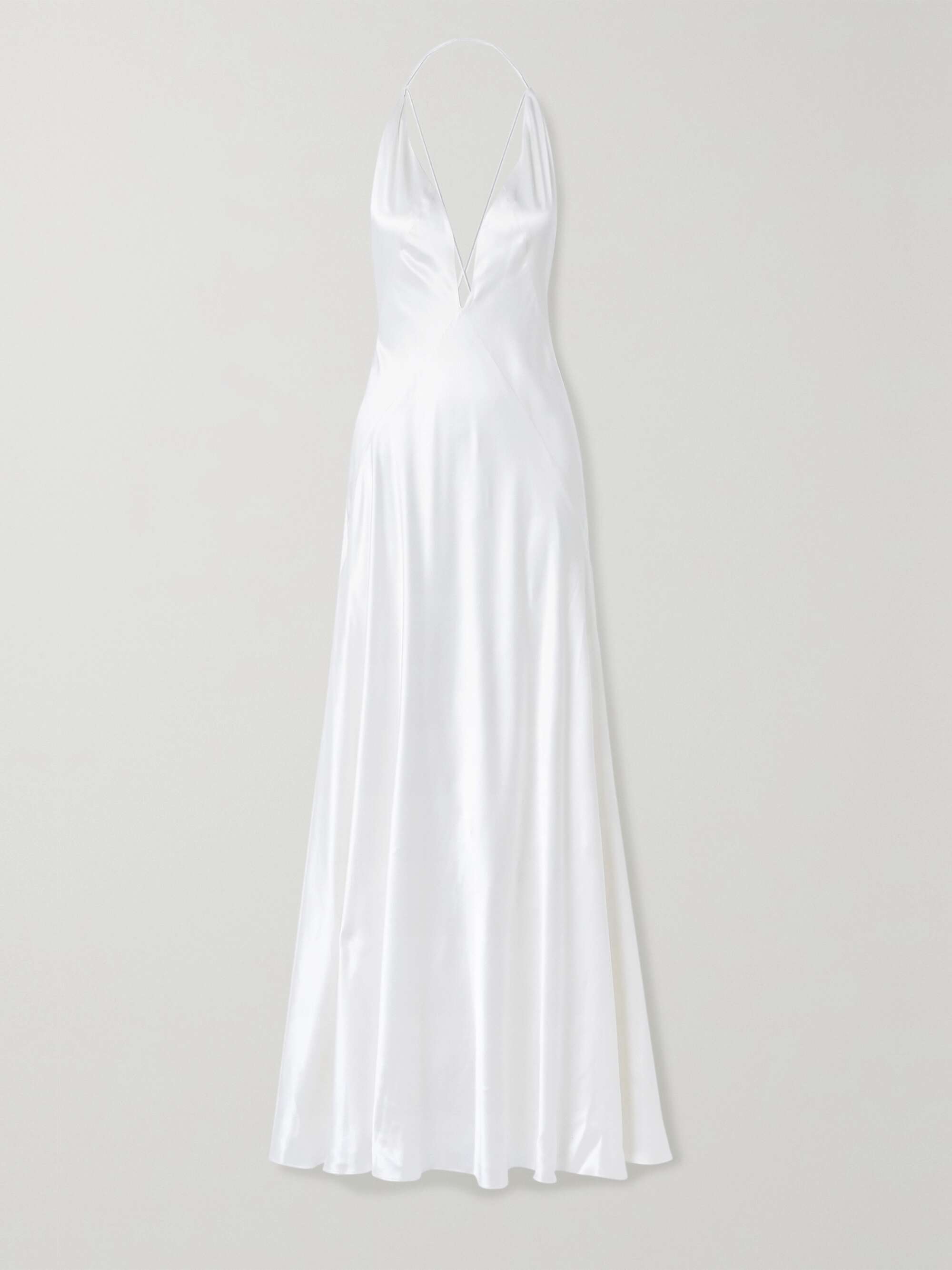 Alexandra silk-satin gown view