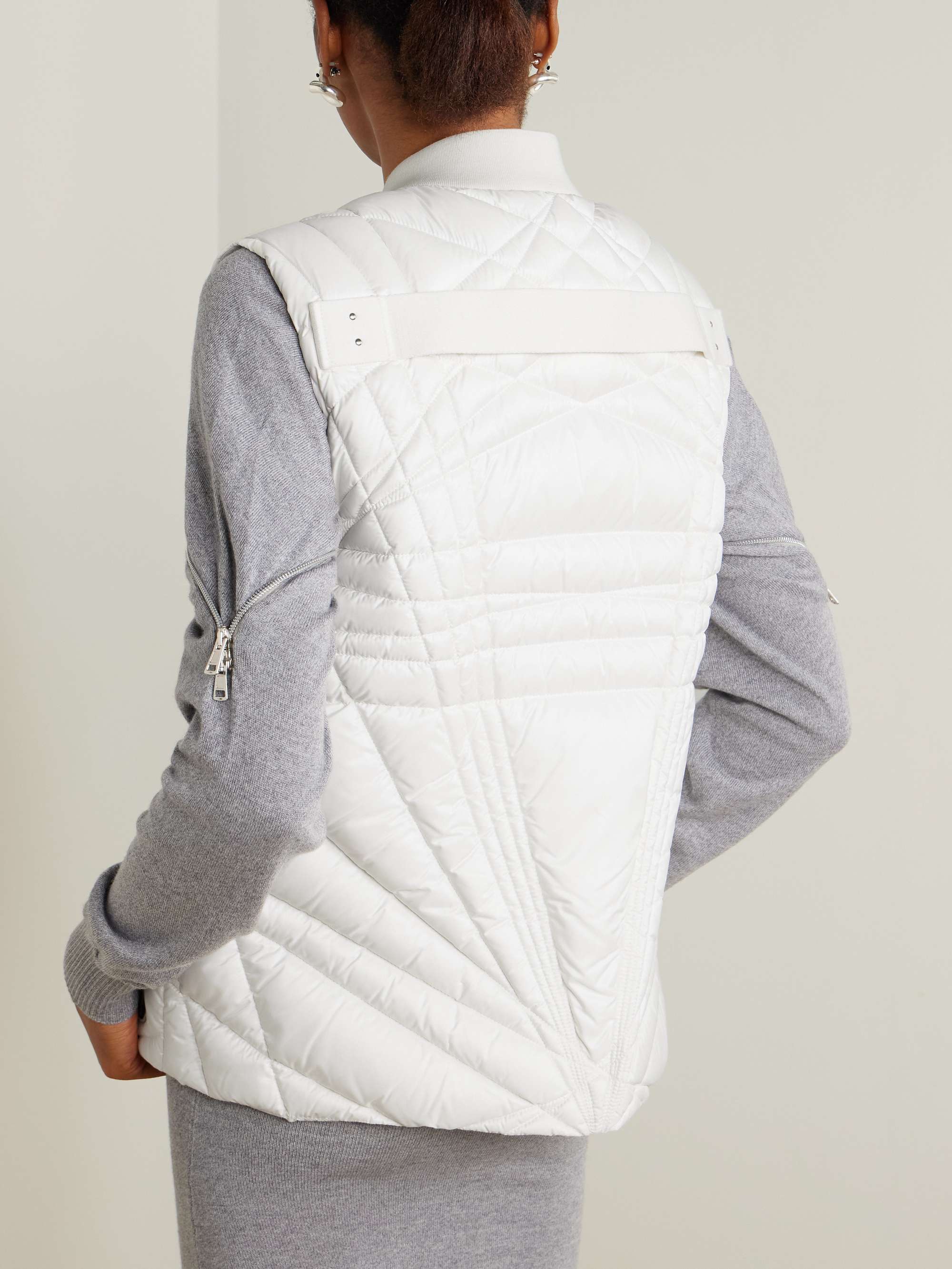 + Moncler Megapenta appliquéd webbing quilted shell down vest view