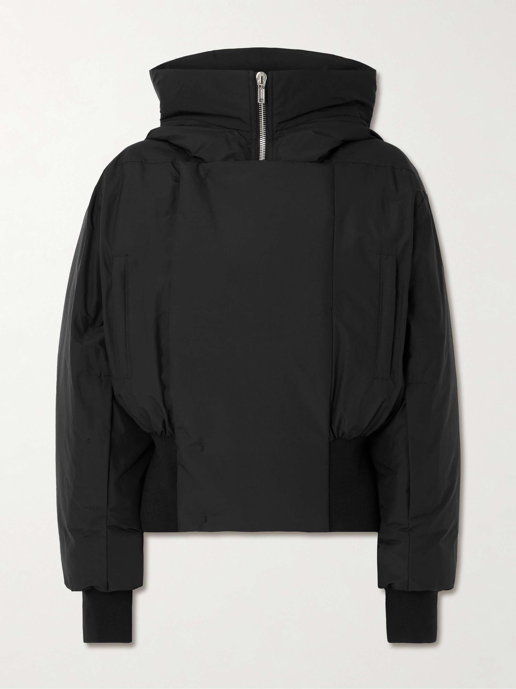 + Moncler Alice hooded appliquéd cotton-blend down jacket view