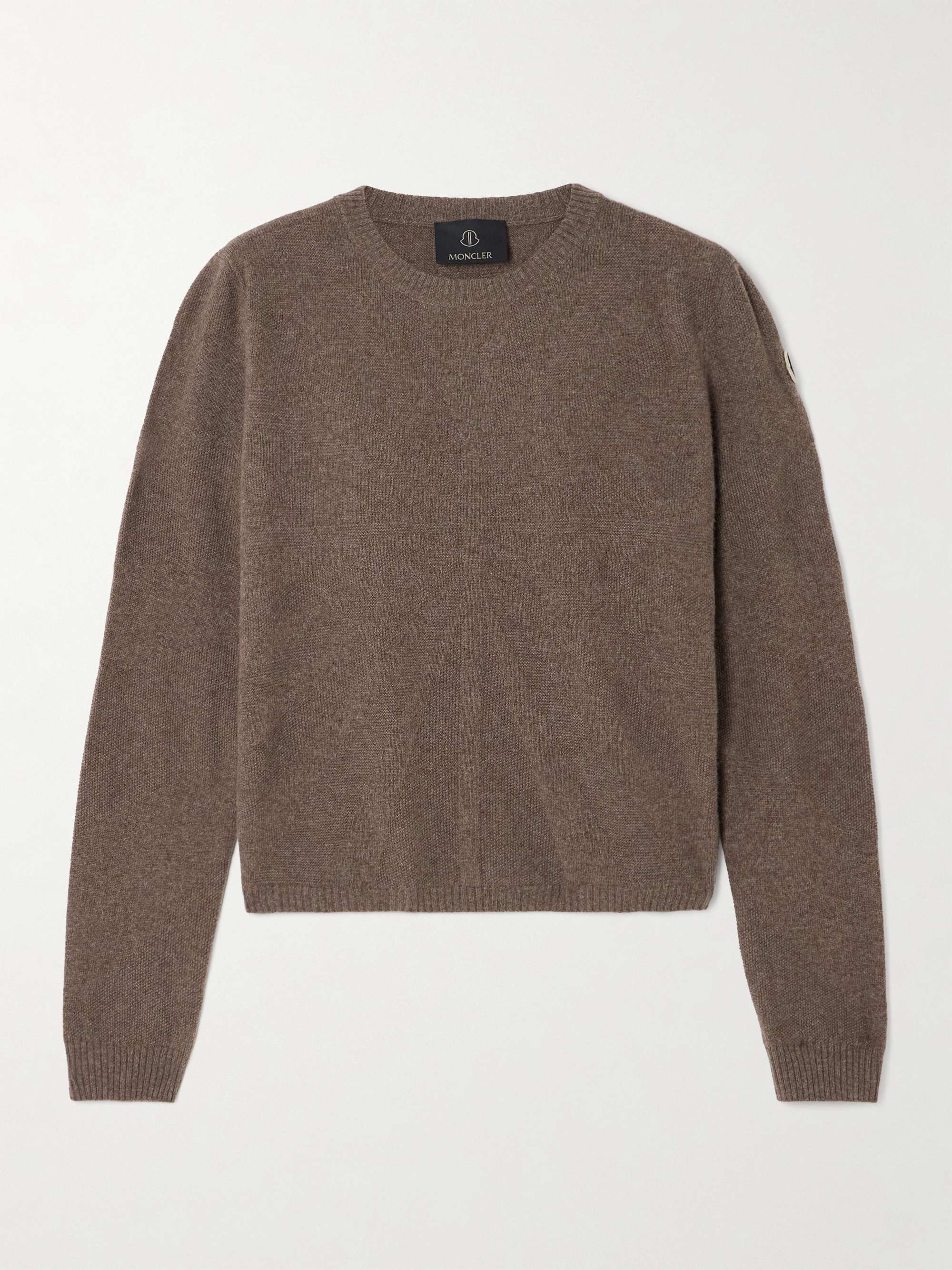 + Moncler Biker jacquard-knit wool and cashmere-blend sweater view