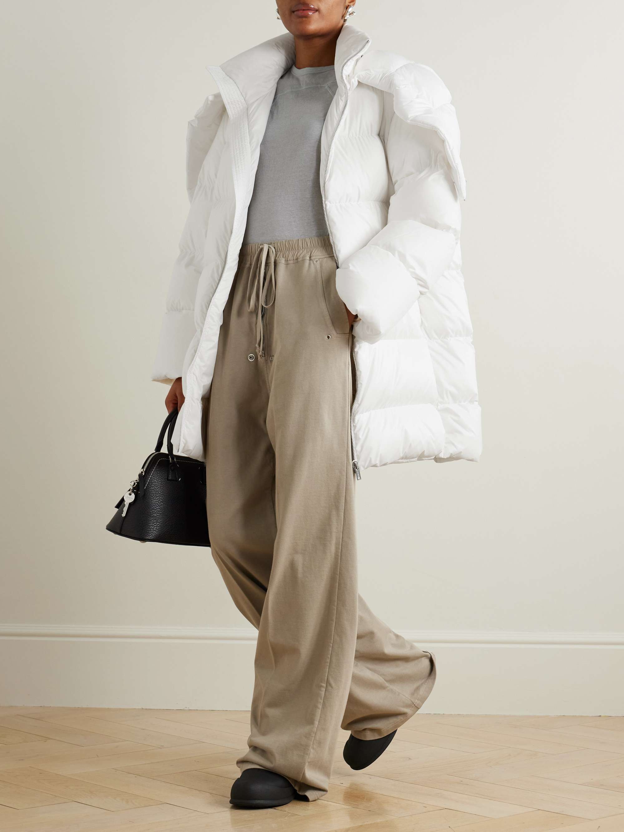 + Moncler Cyclopic oversized hooded appliquéd quilted shell down jacket view