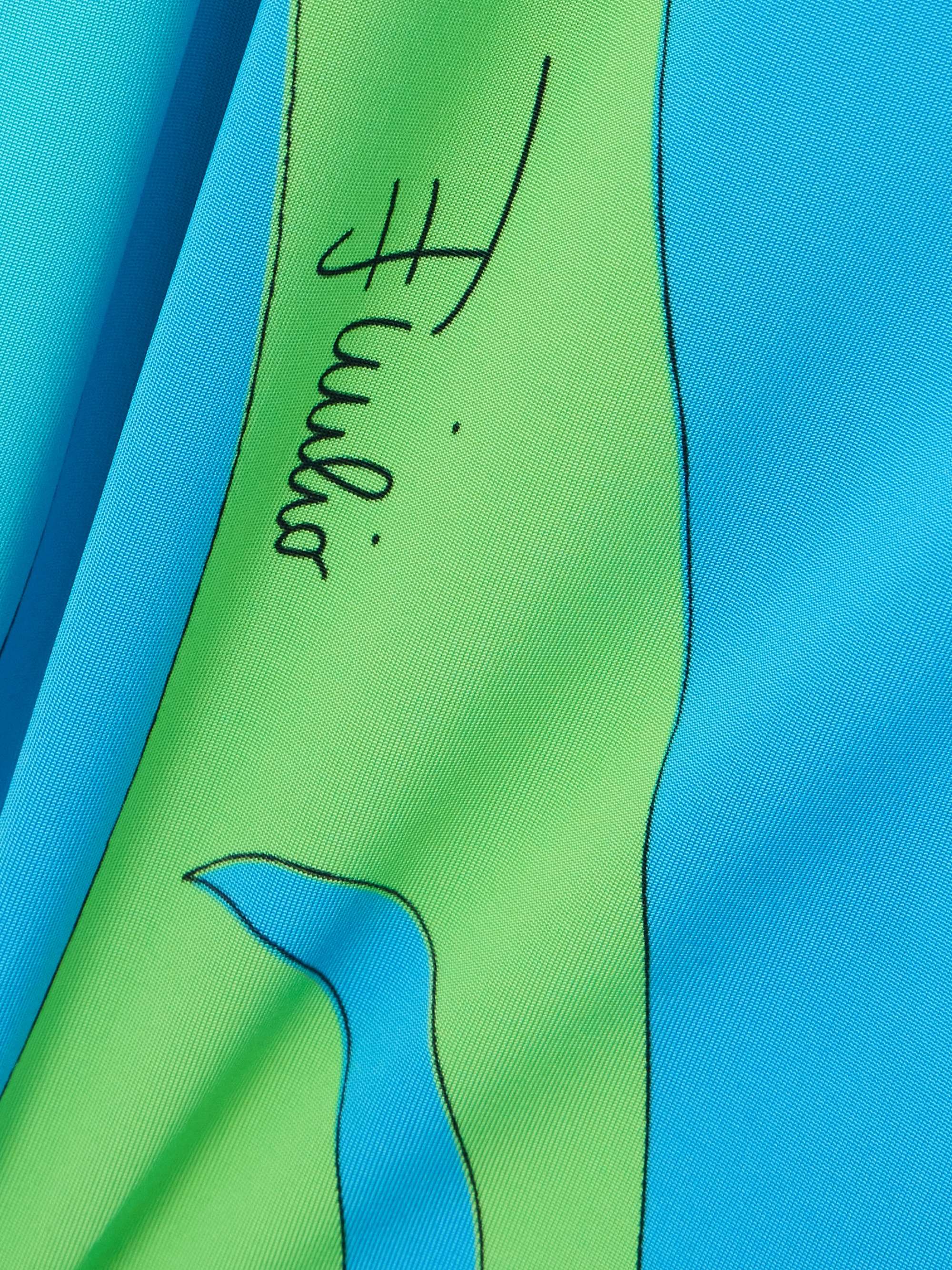 Printed satin-jersey tank top view