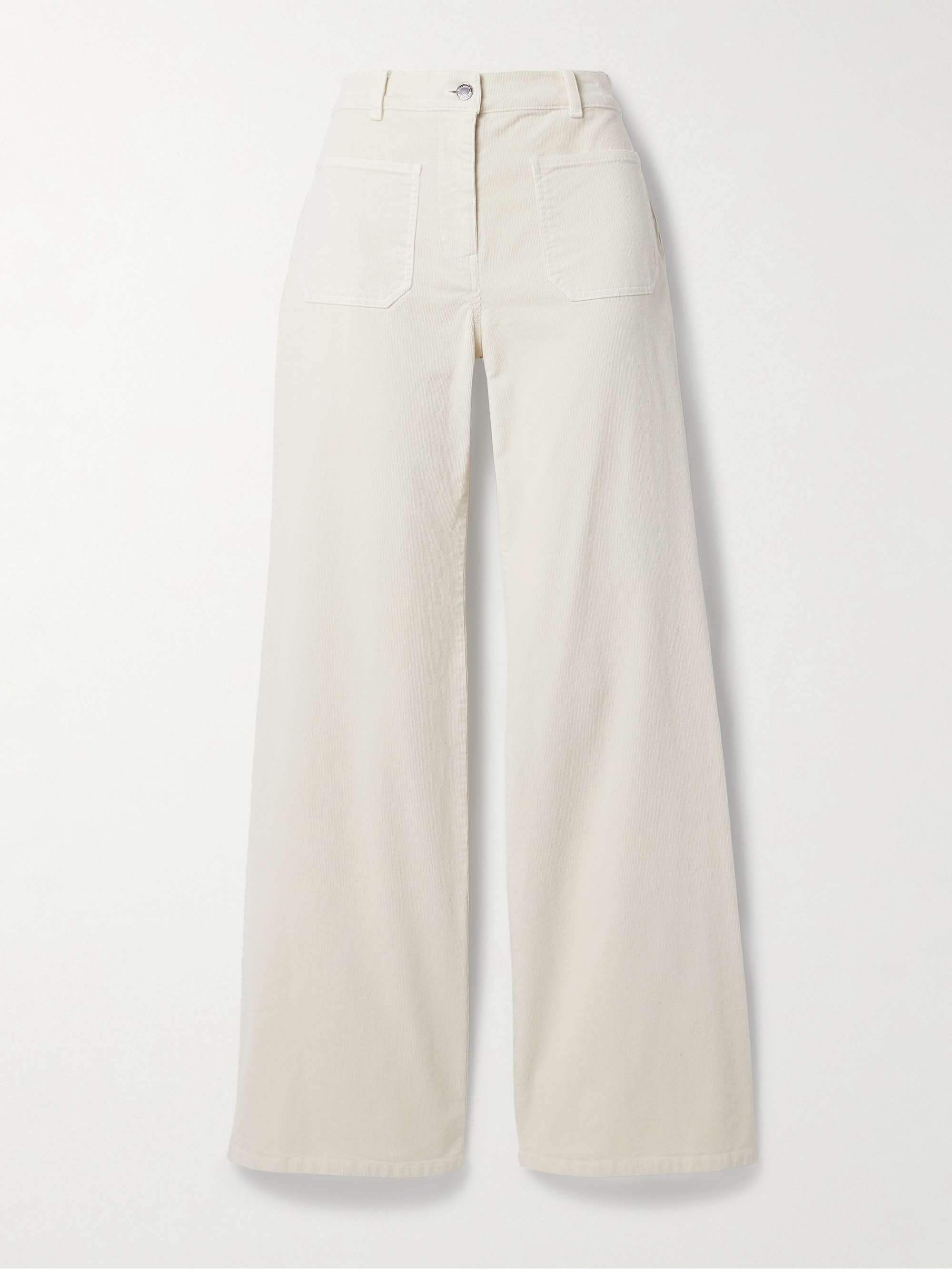 Florence cotton-blend corduroy flared pants view