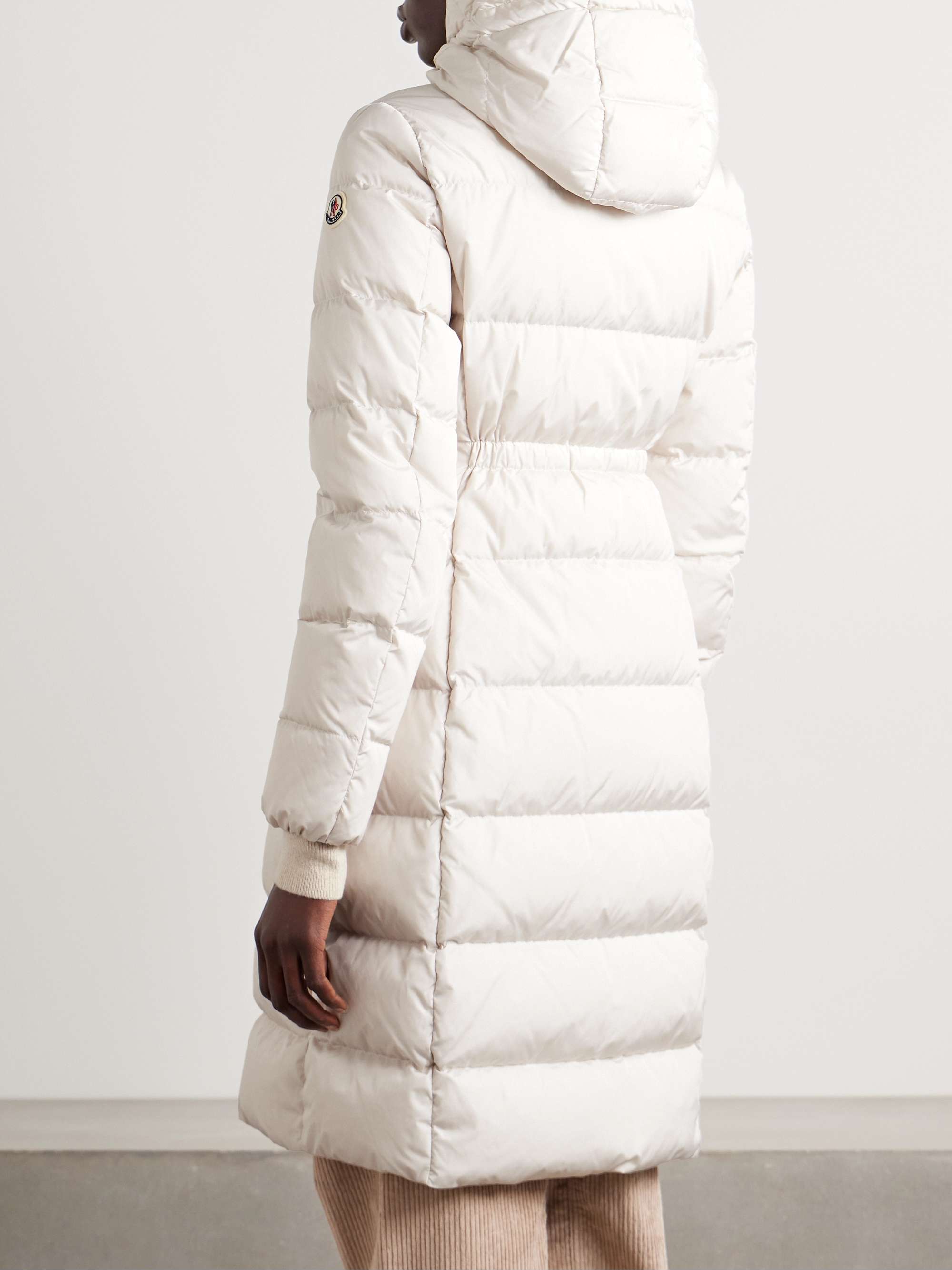 Avocette hooded quilted grosgrain-trimmed shell down coat view