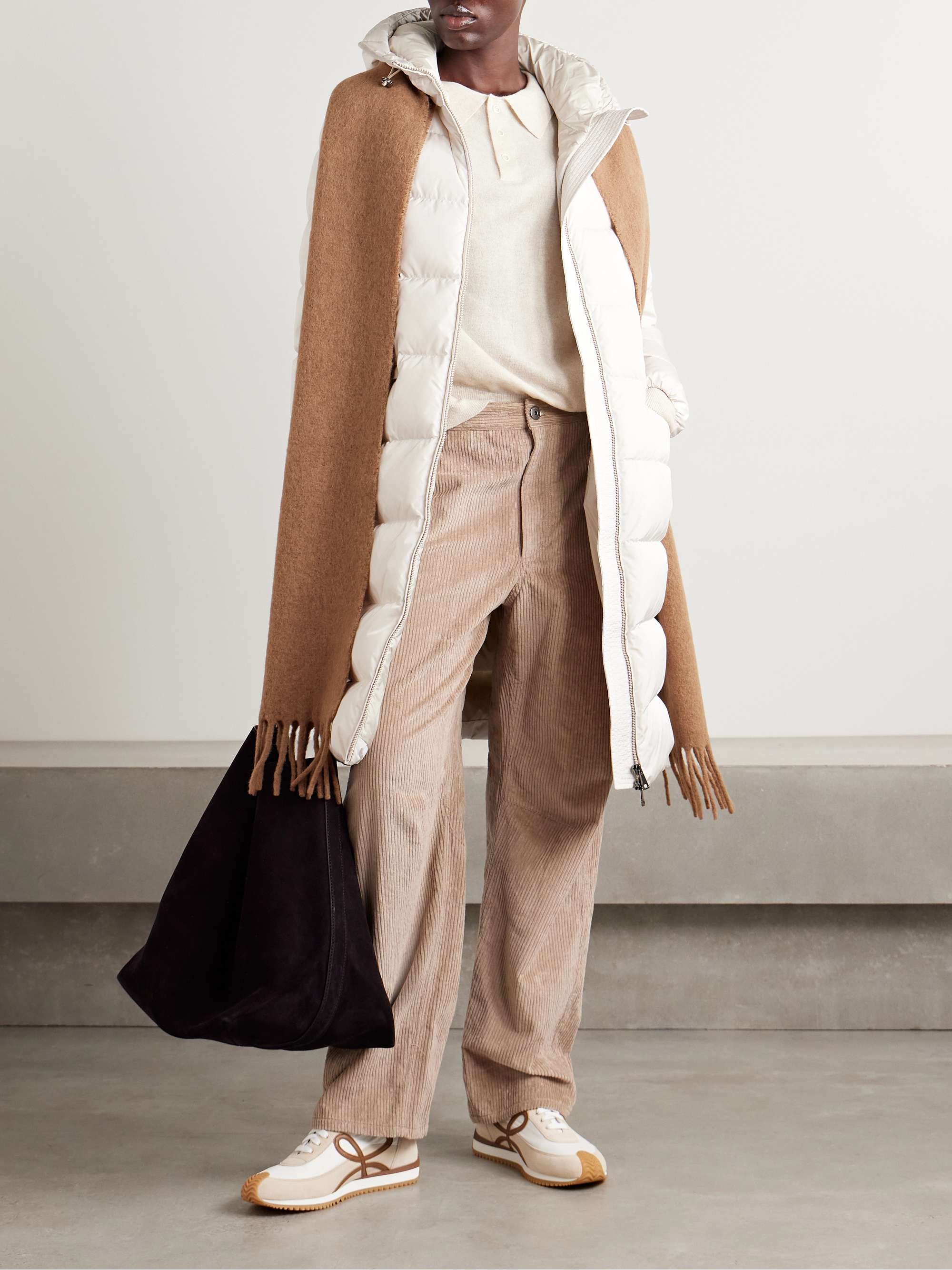 Avocette hooded quilted grosgrain-trimmed shell down coat view
