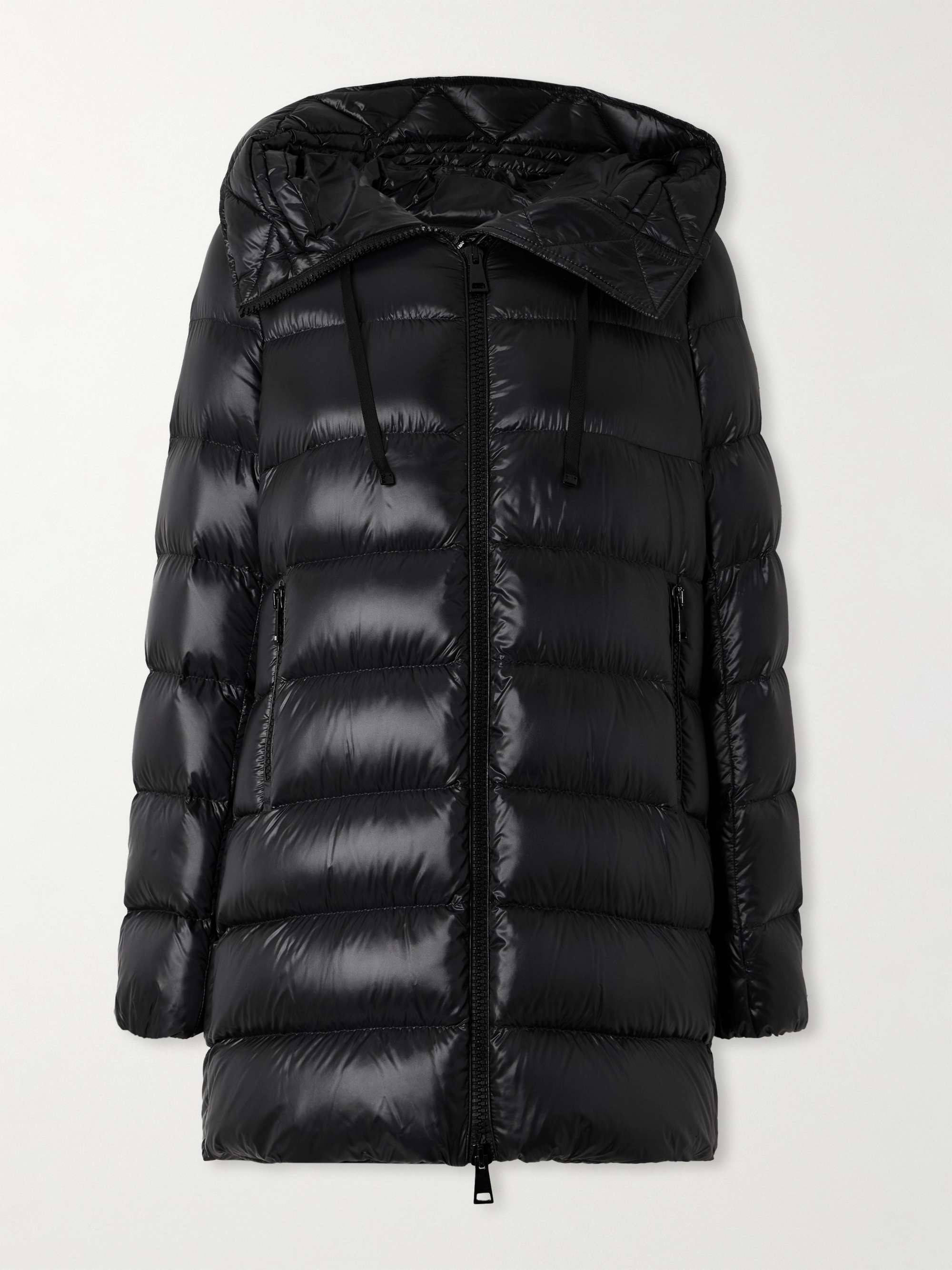 Suyen appliquéd quilted shell down hooded parka view