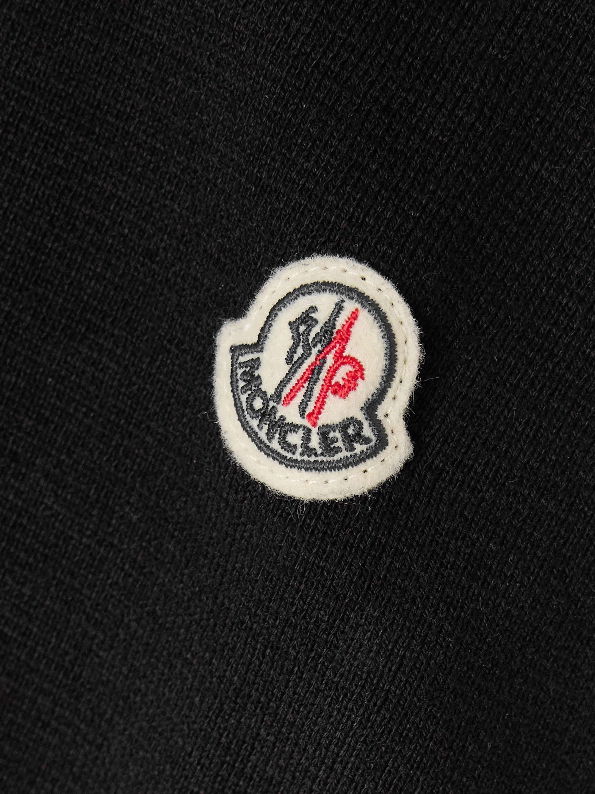 Appliquéd cotton polo shirt view