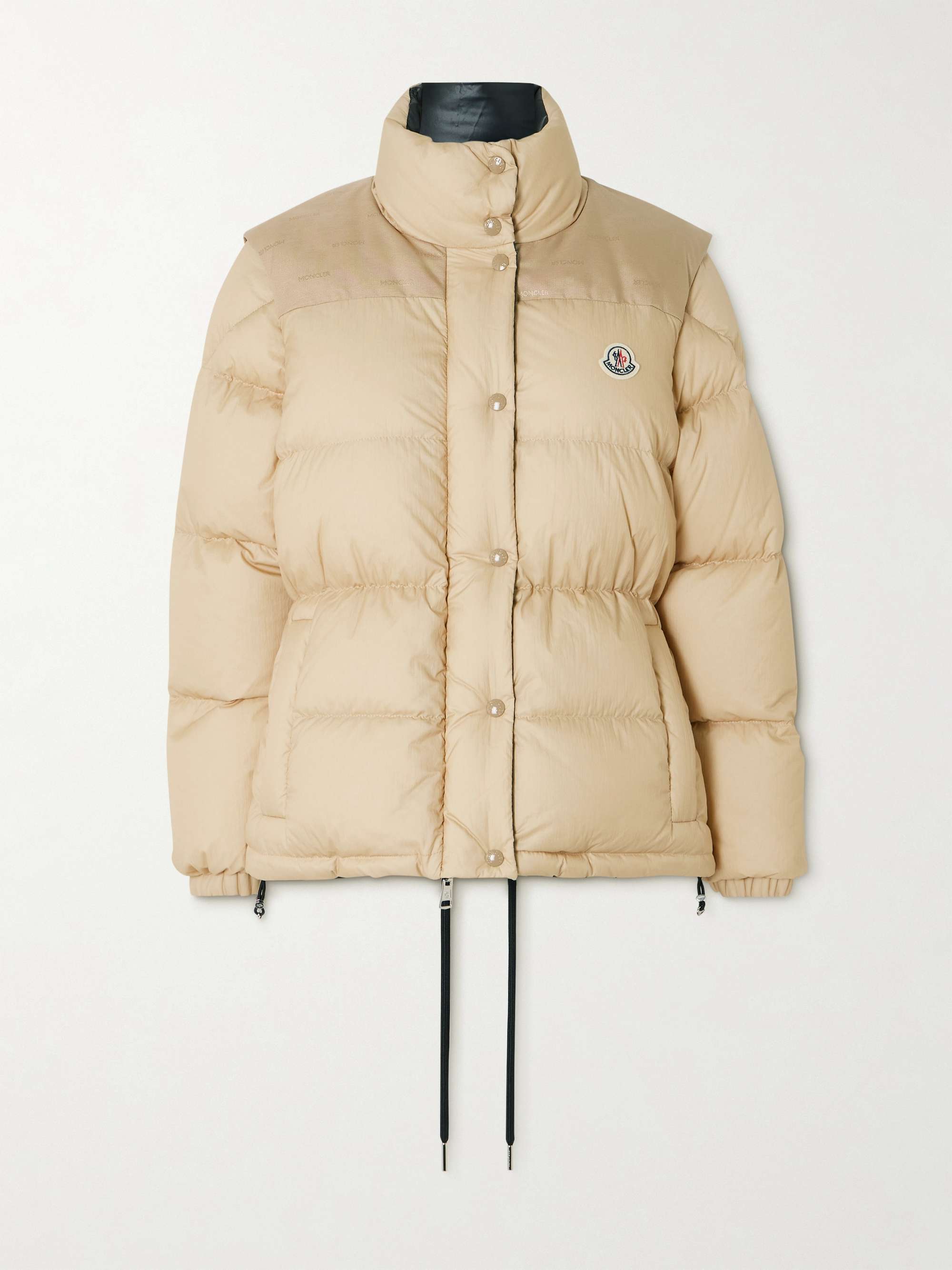 Verone reversible twill-jacquard trimmed quilted shell down jacket view