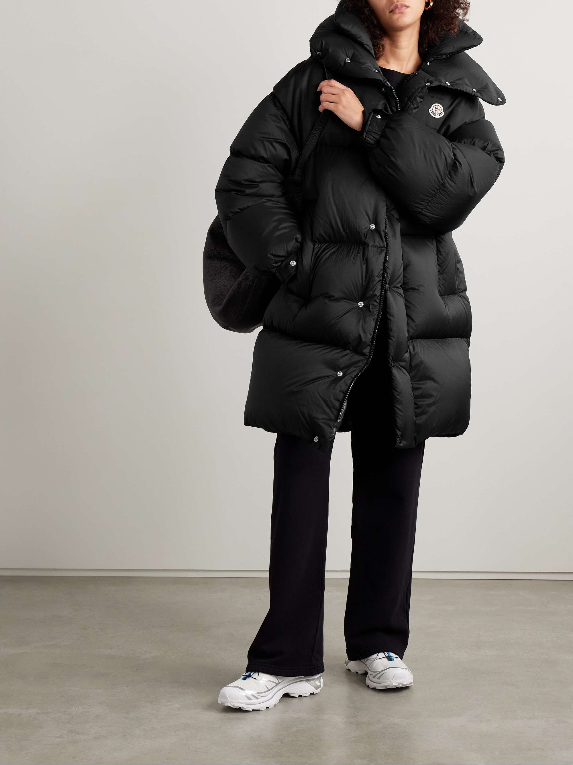 Verone convertible hooded quilted shell down coat view