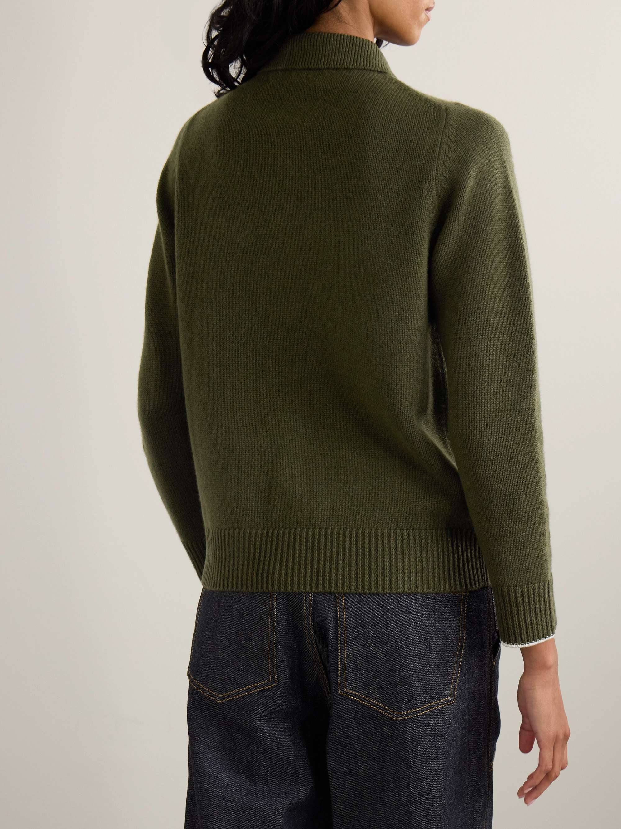 Sackville cashmere cardigan view