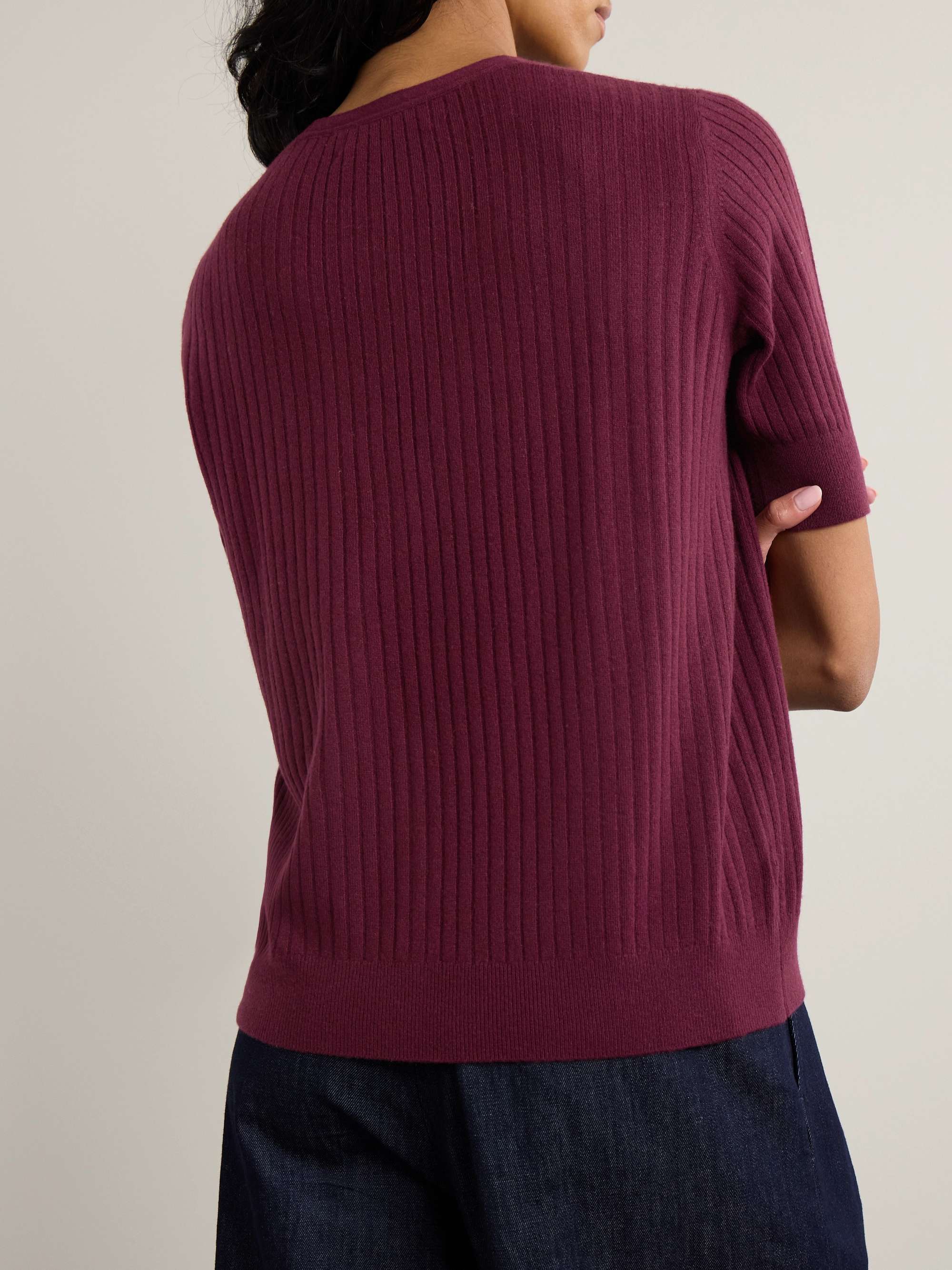 Katya ribbed cashmere cardigan view