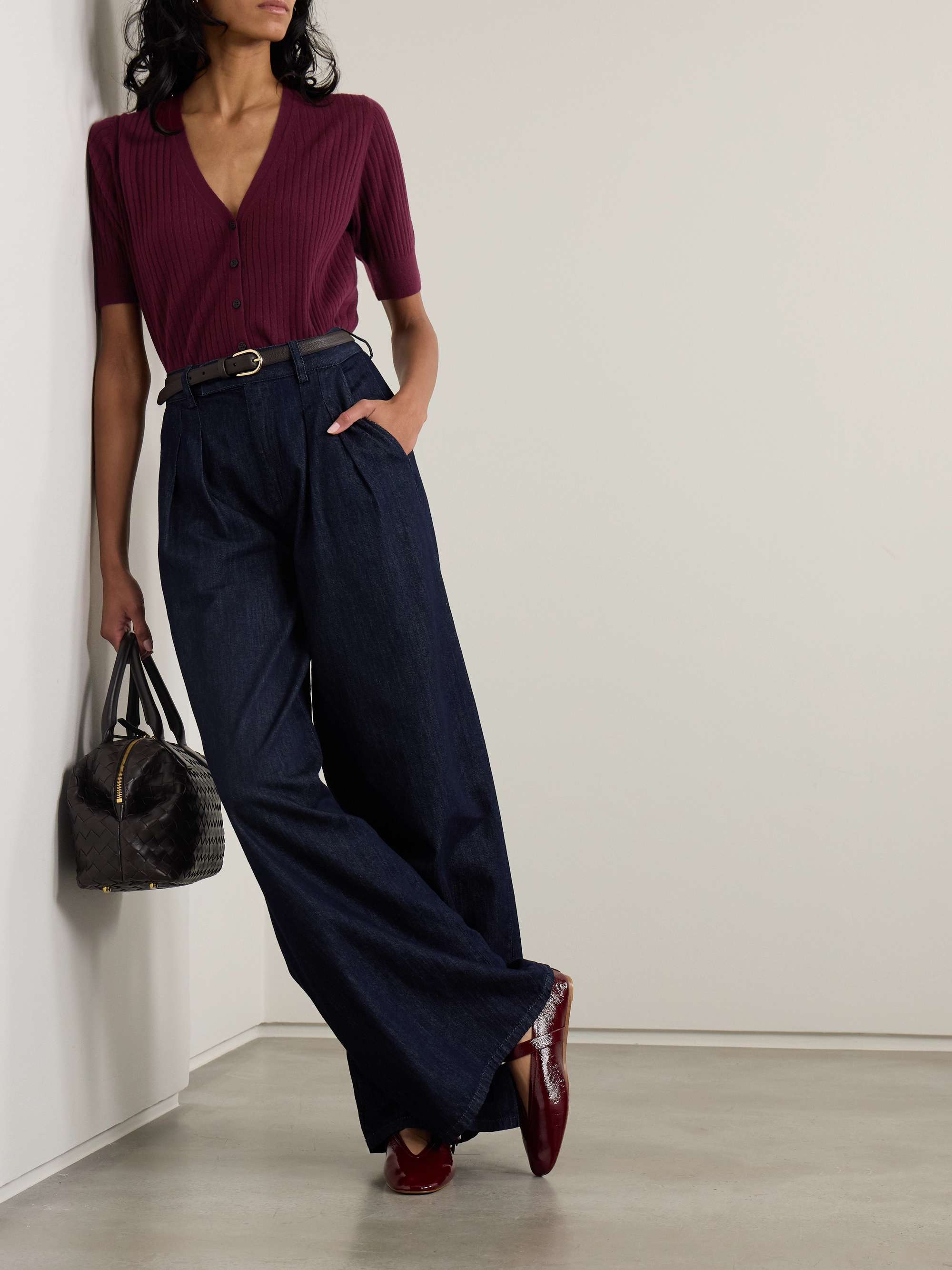 Katya ribbed cashmere cardigan view