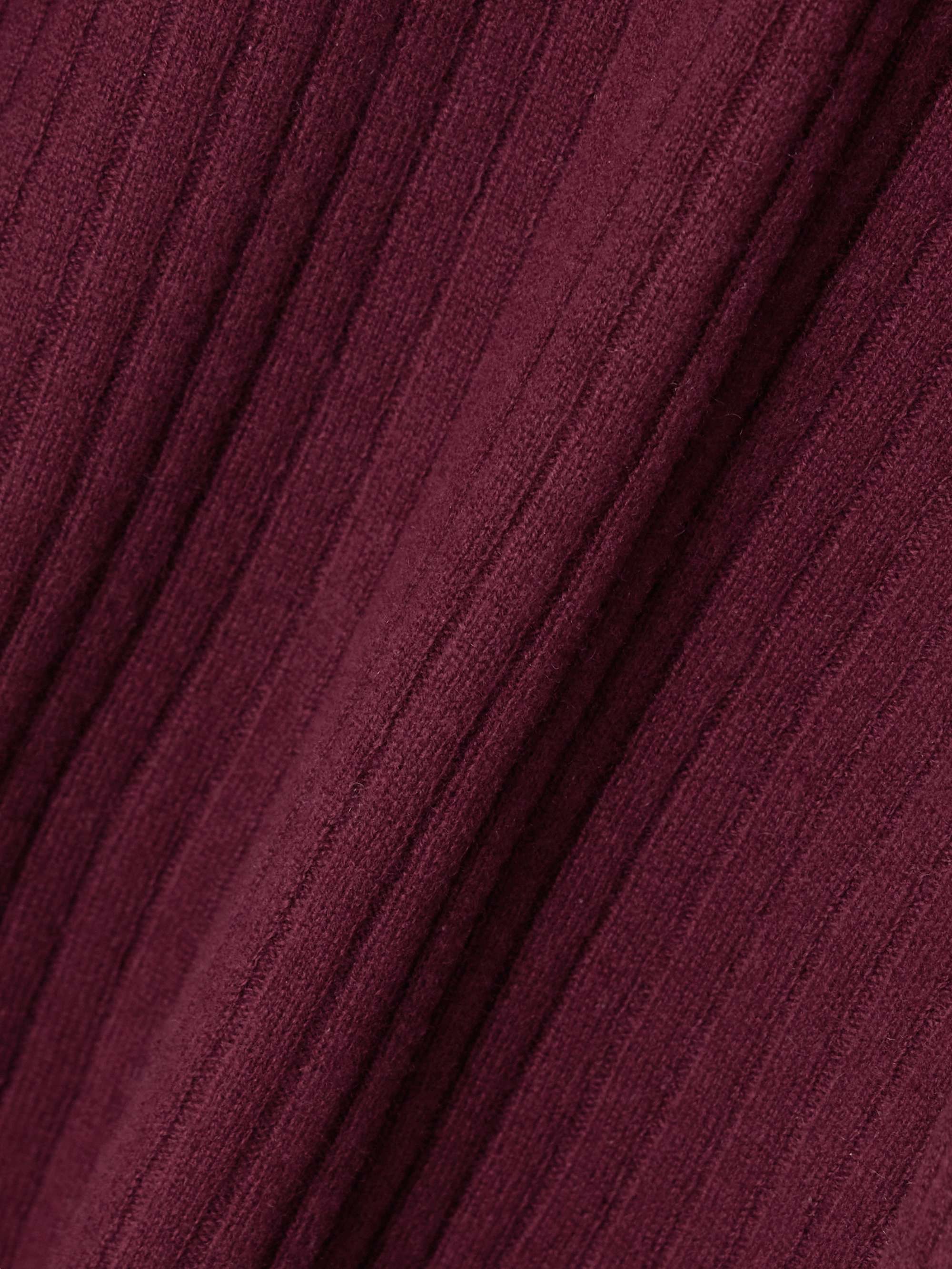Ariana ribbed cashmere turtleneck sweater view