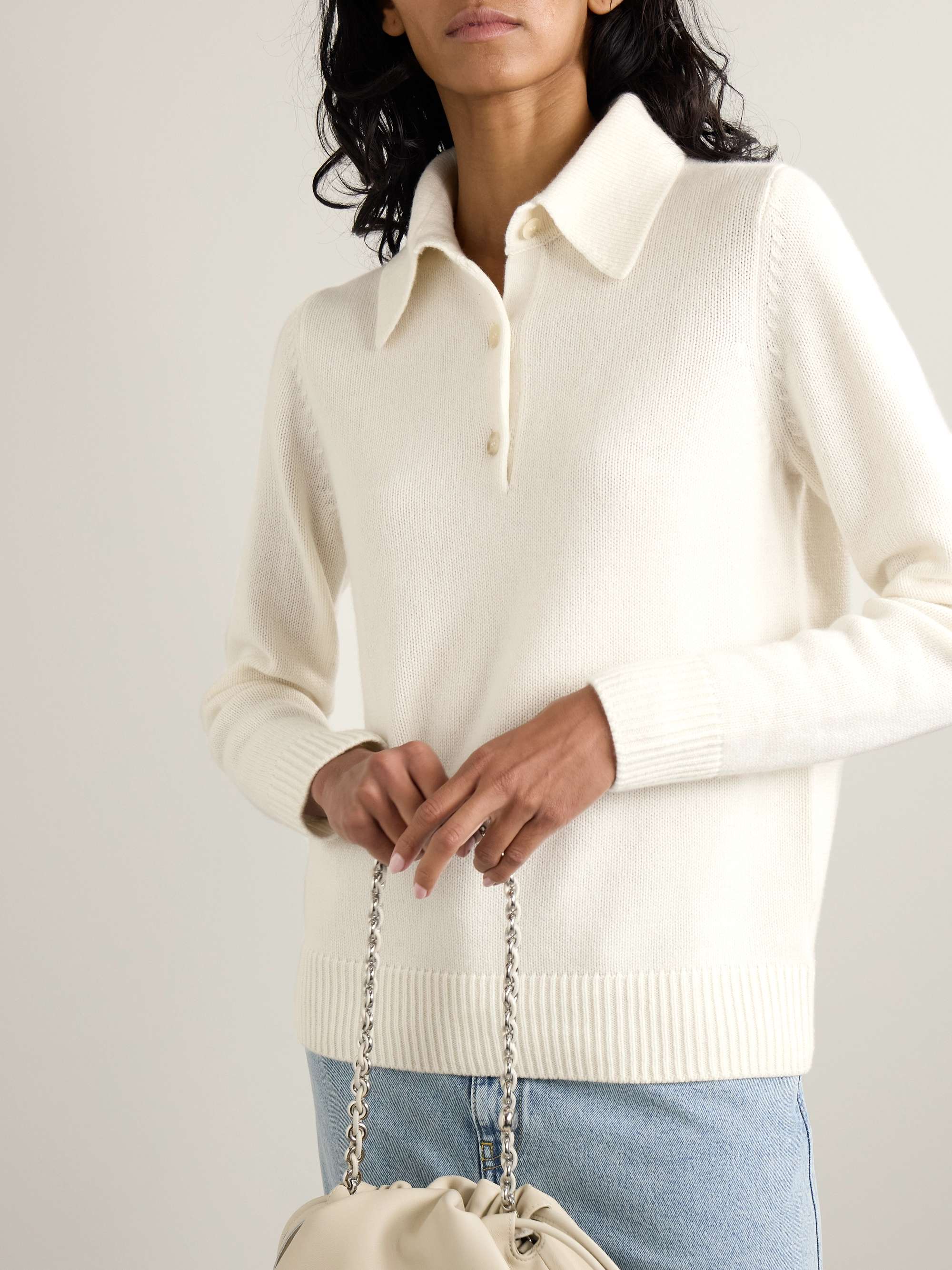 Bessi cashmere polo sweater view