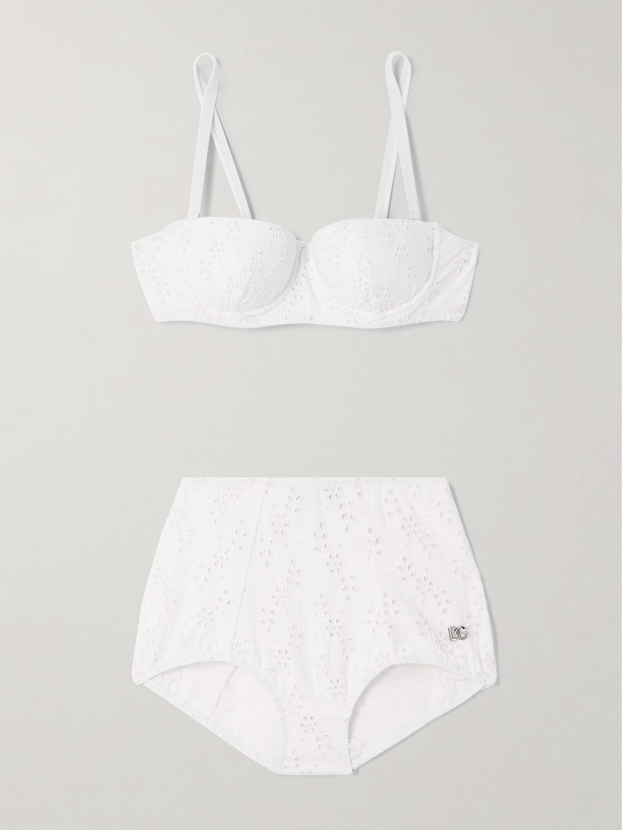 Broderie anglaise underwired bikini view