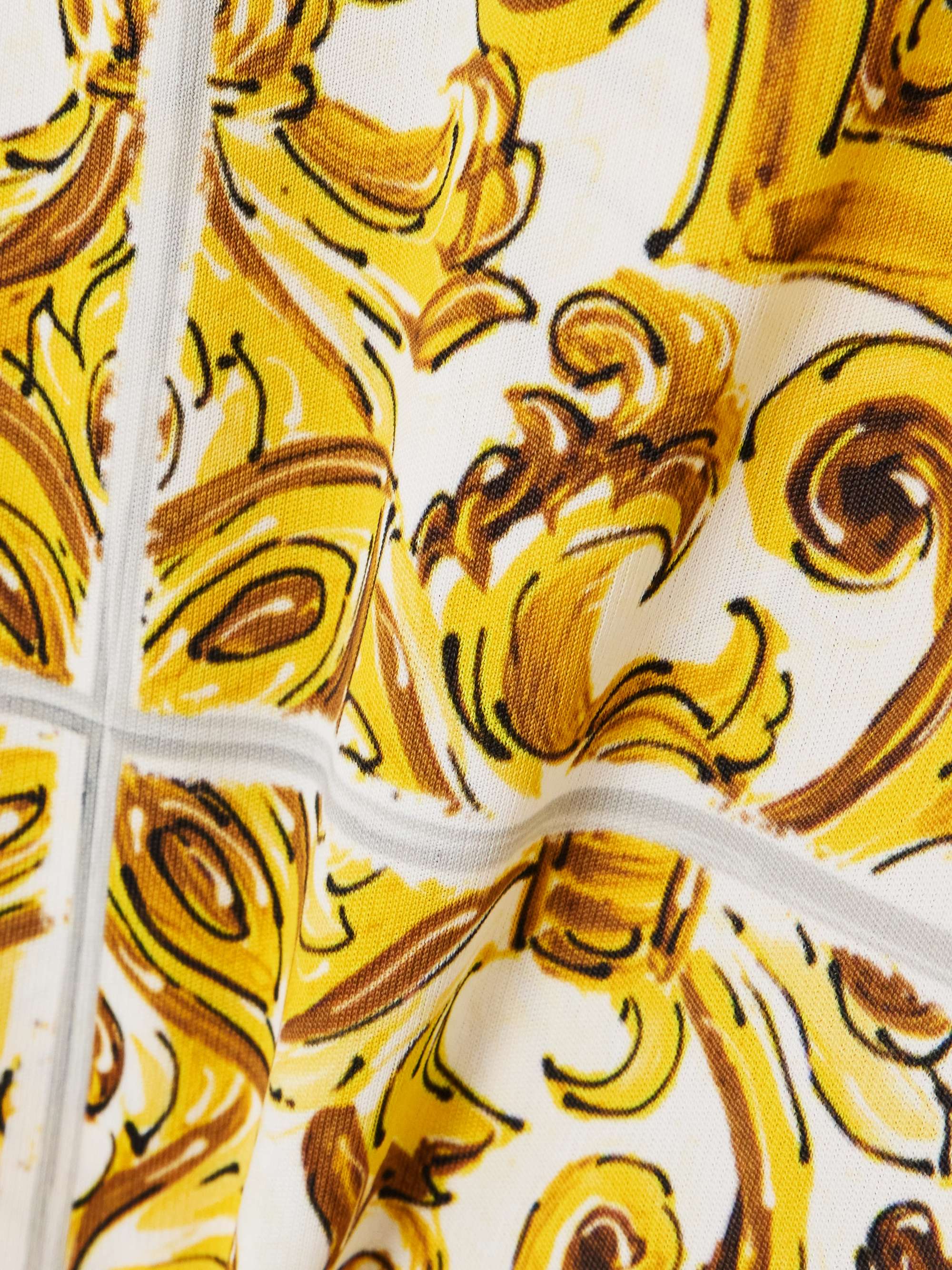 Majolica printed jersey pareo view