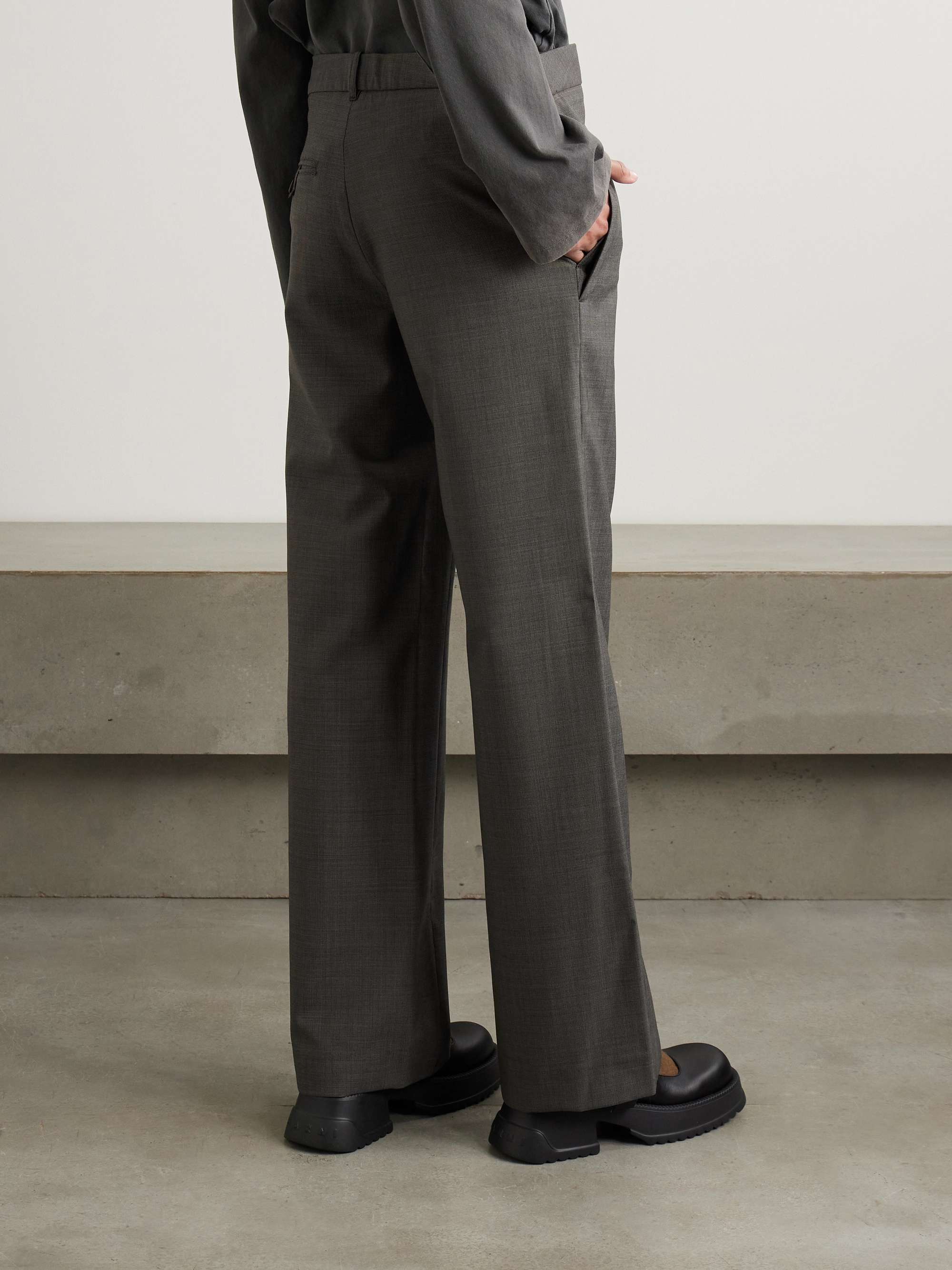 Unveil wool wide-leg pants view