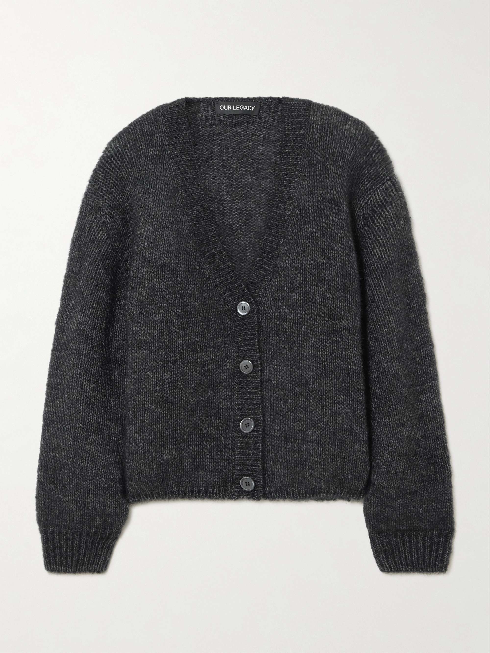 Academy alpaca and wool-blend cardigan view