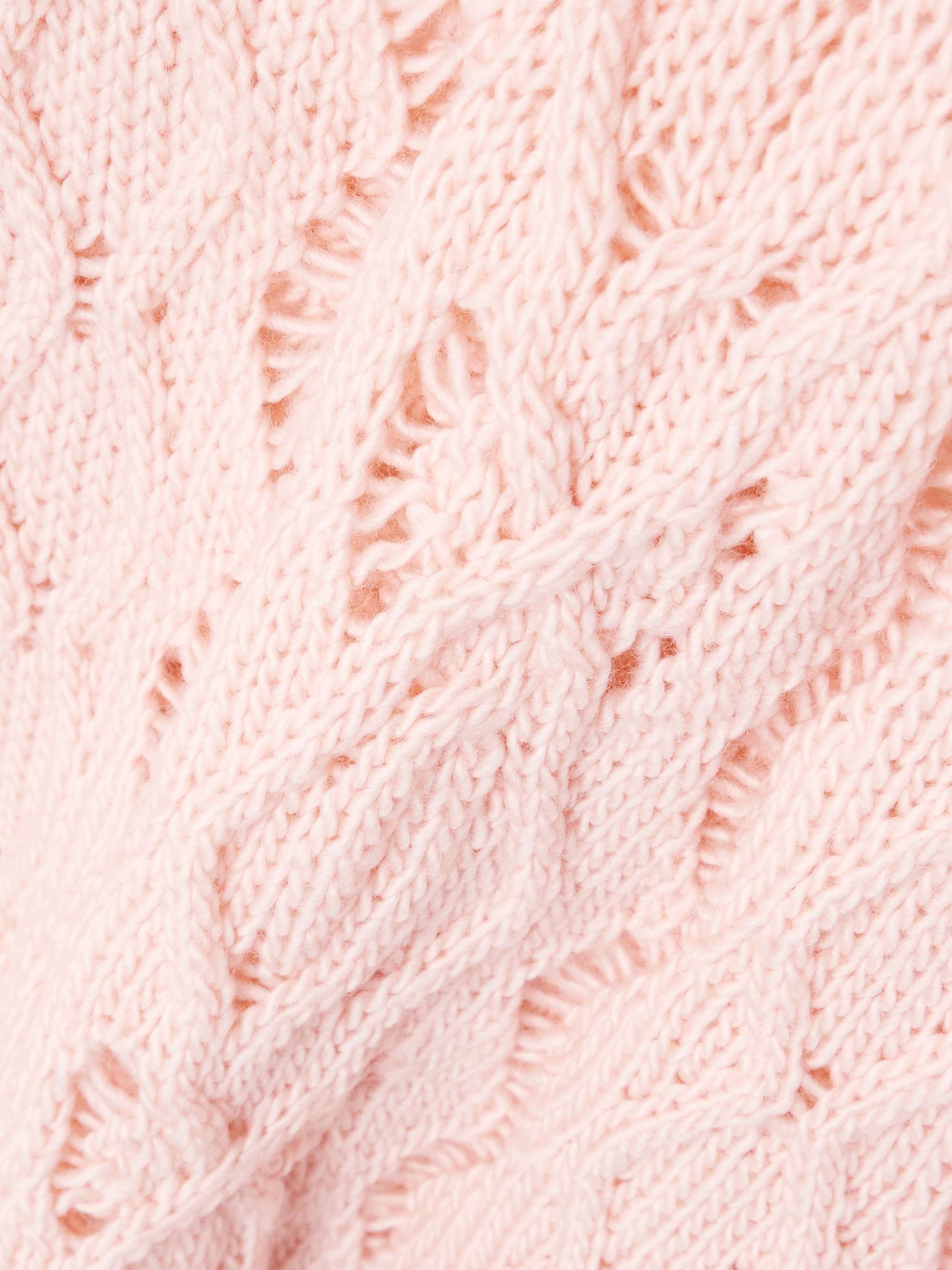 Cable Sonar open-knit wool sweater view