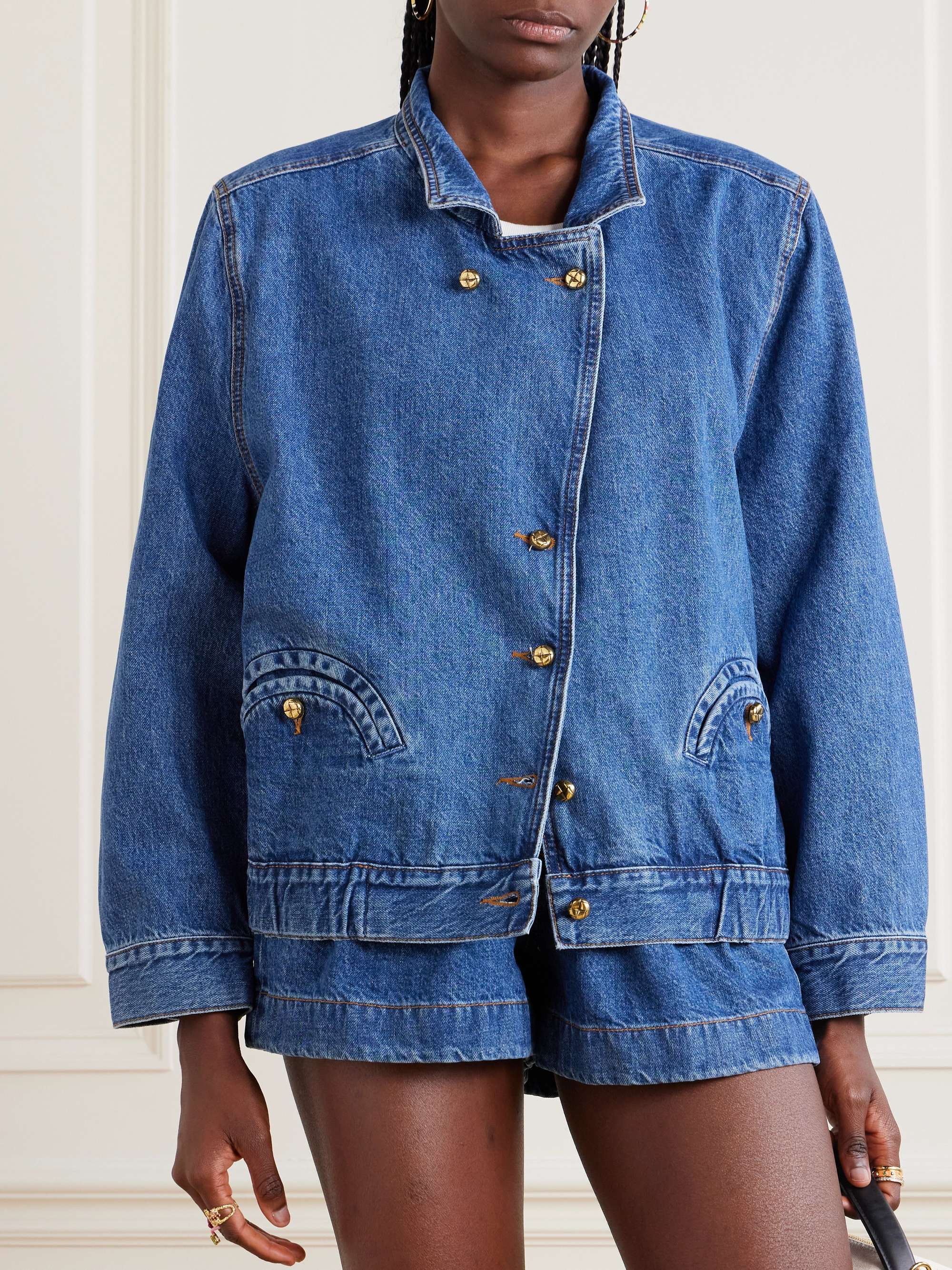 Nariida Maya oversized denim jacket view