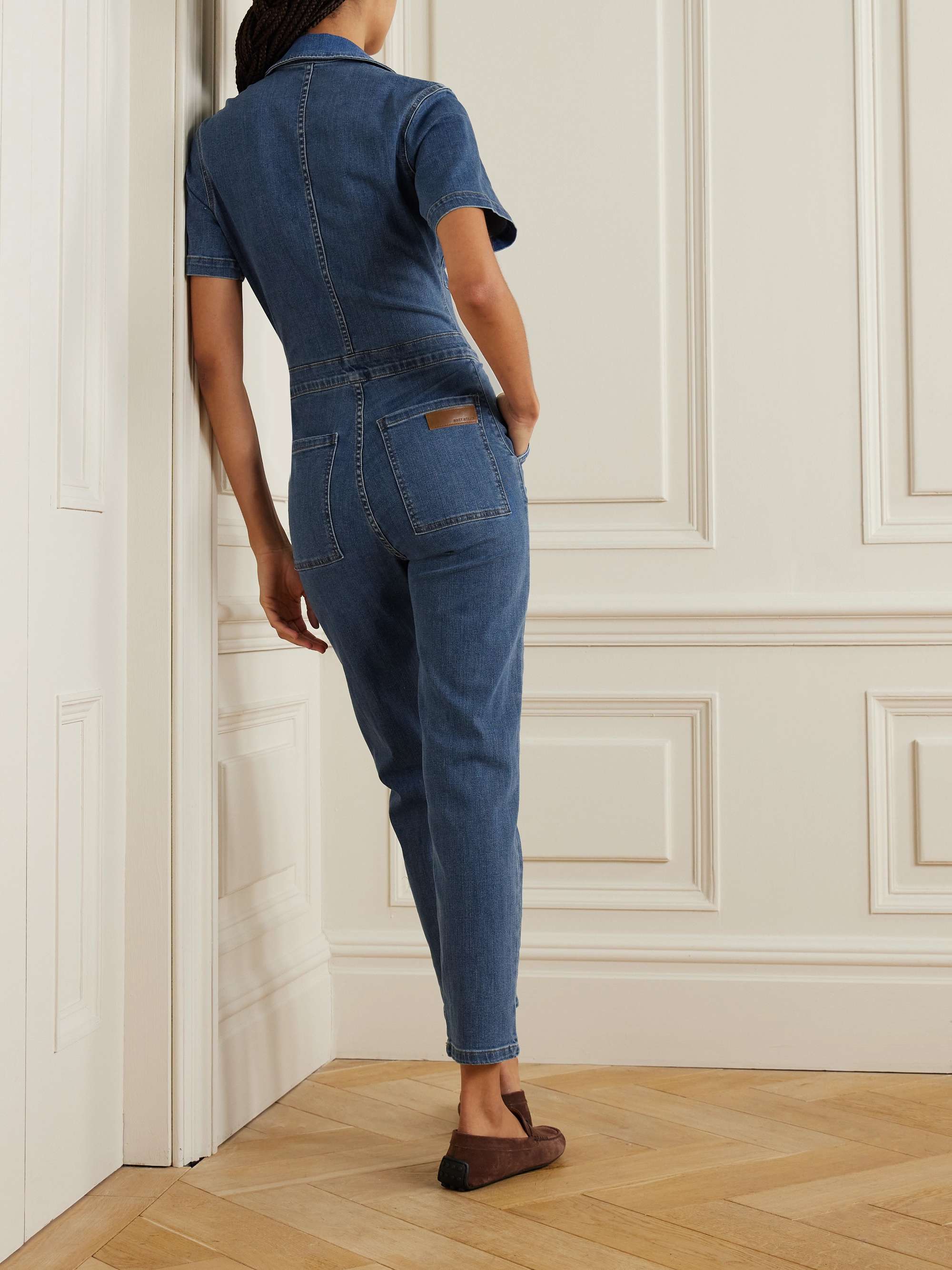 Rebel denim jumpsuit view