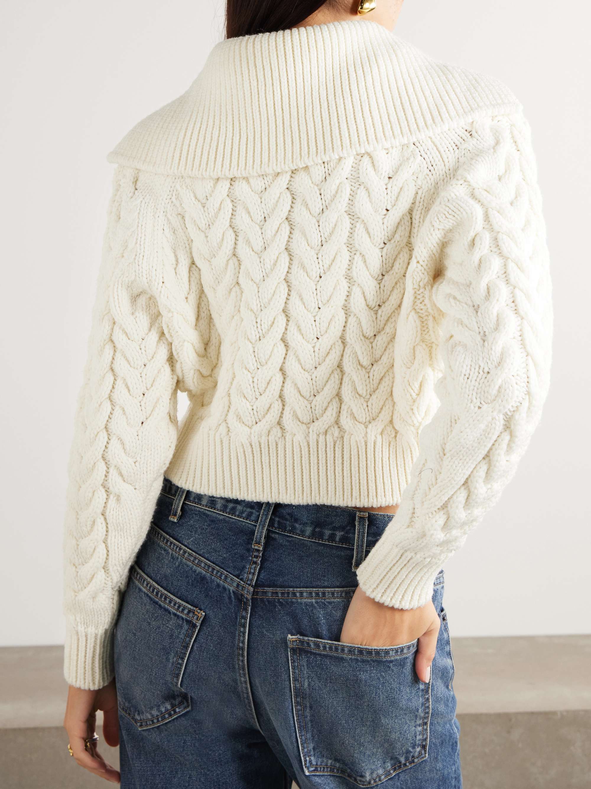 Sailor cable-knit merino wool sweater view