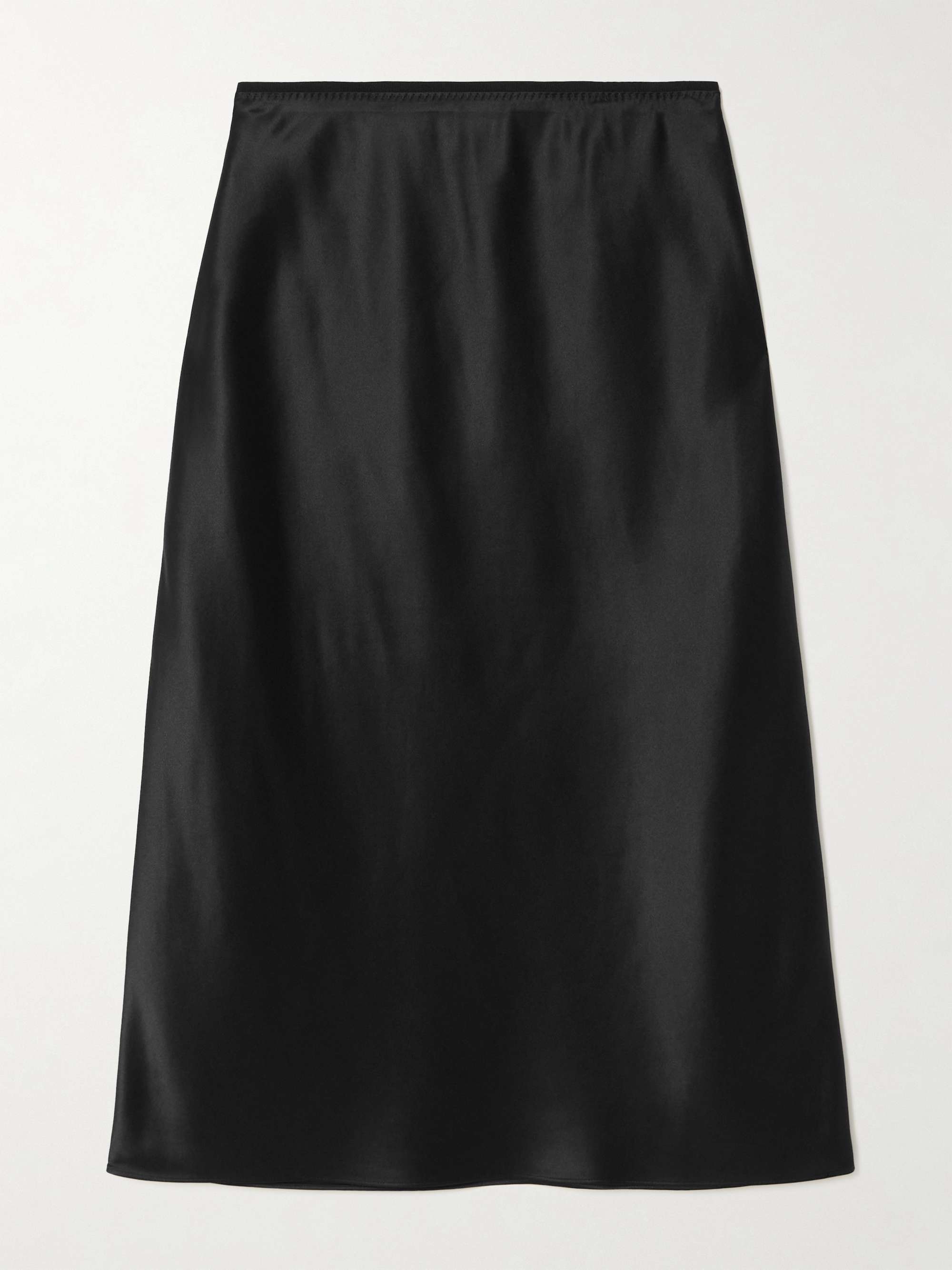 Isaak silk-satin midi skirt view