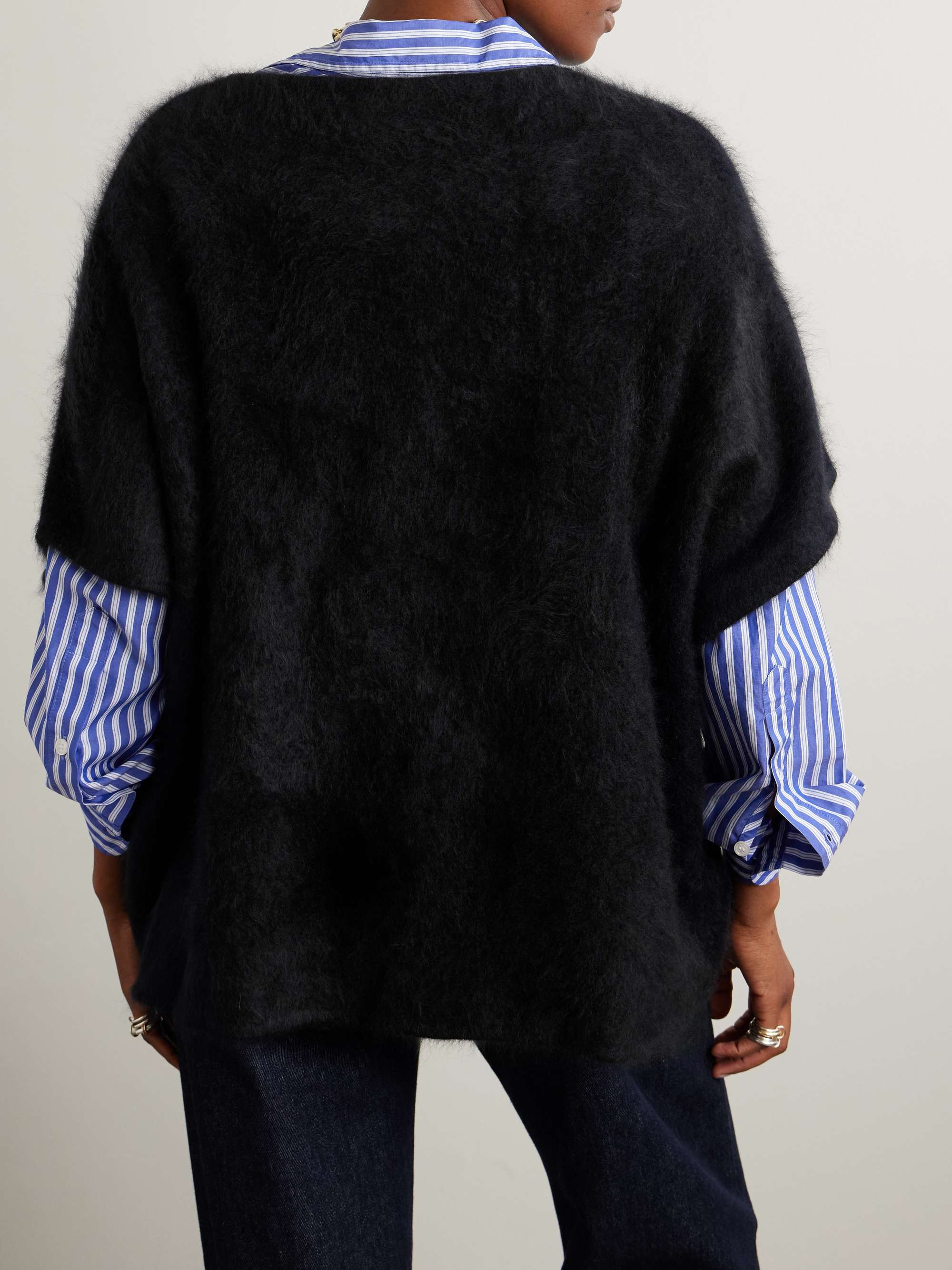 Fie brushed-cashmere top view