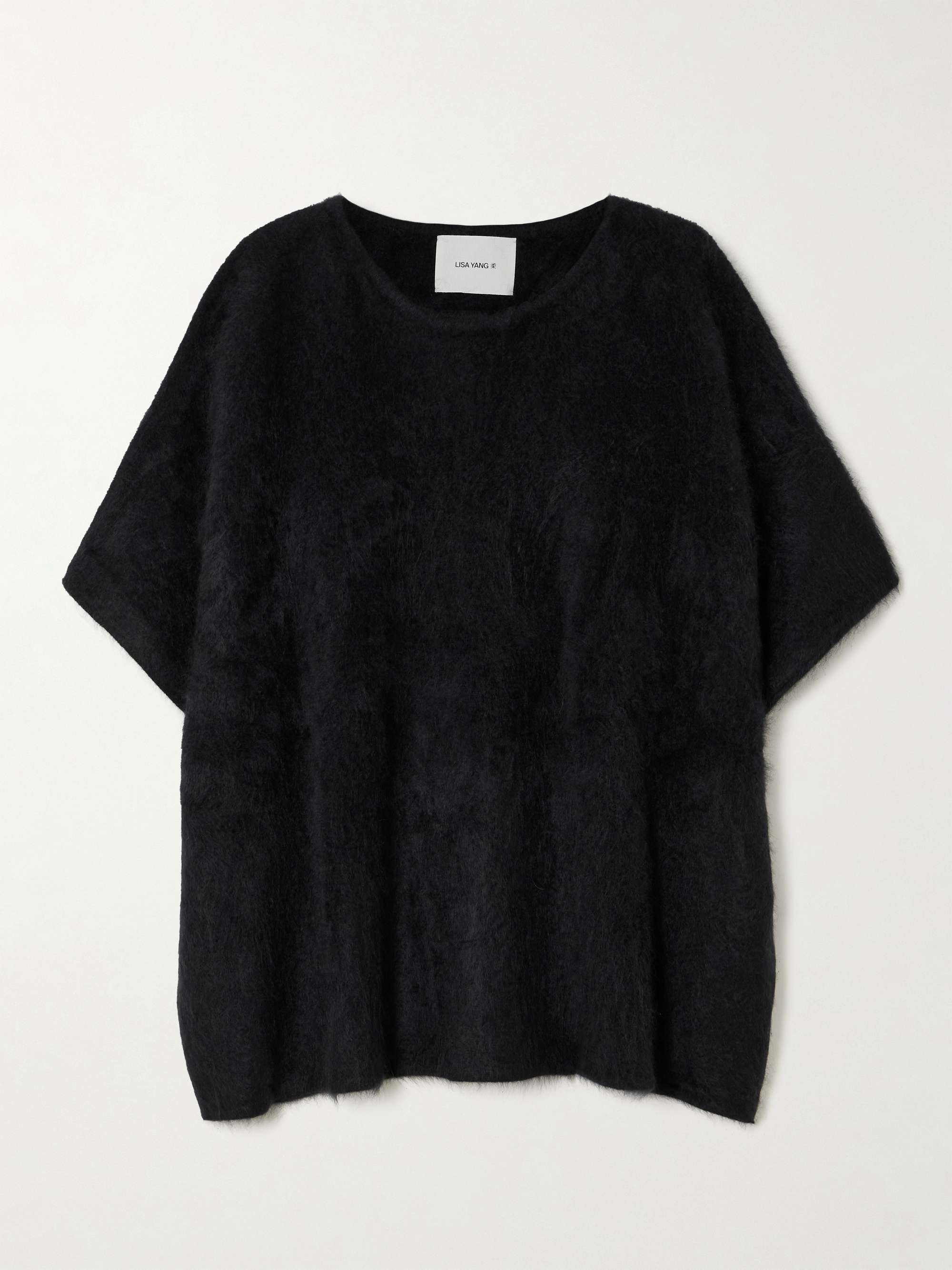 Fie brushed-cashmere top view