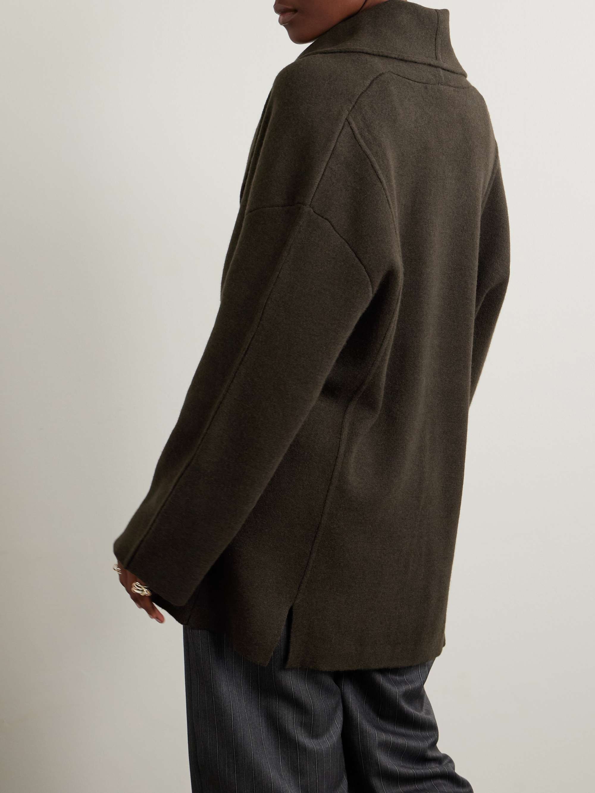 Linda double-breasted cashmere cardigan view