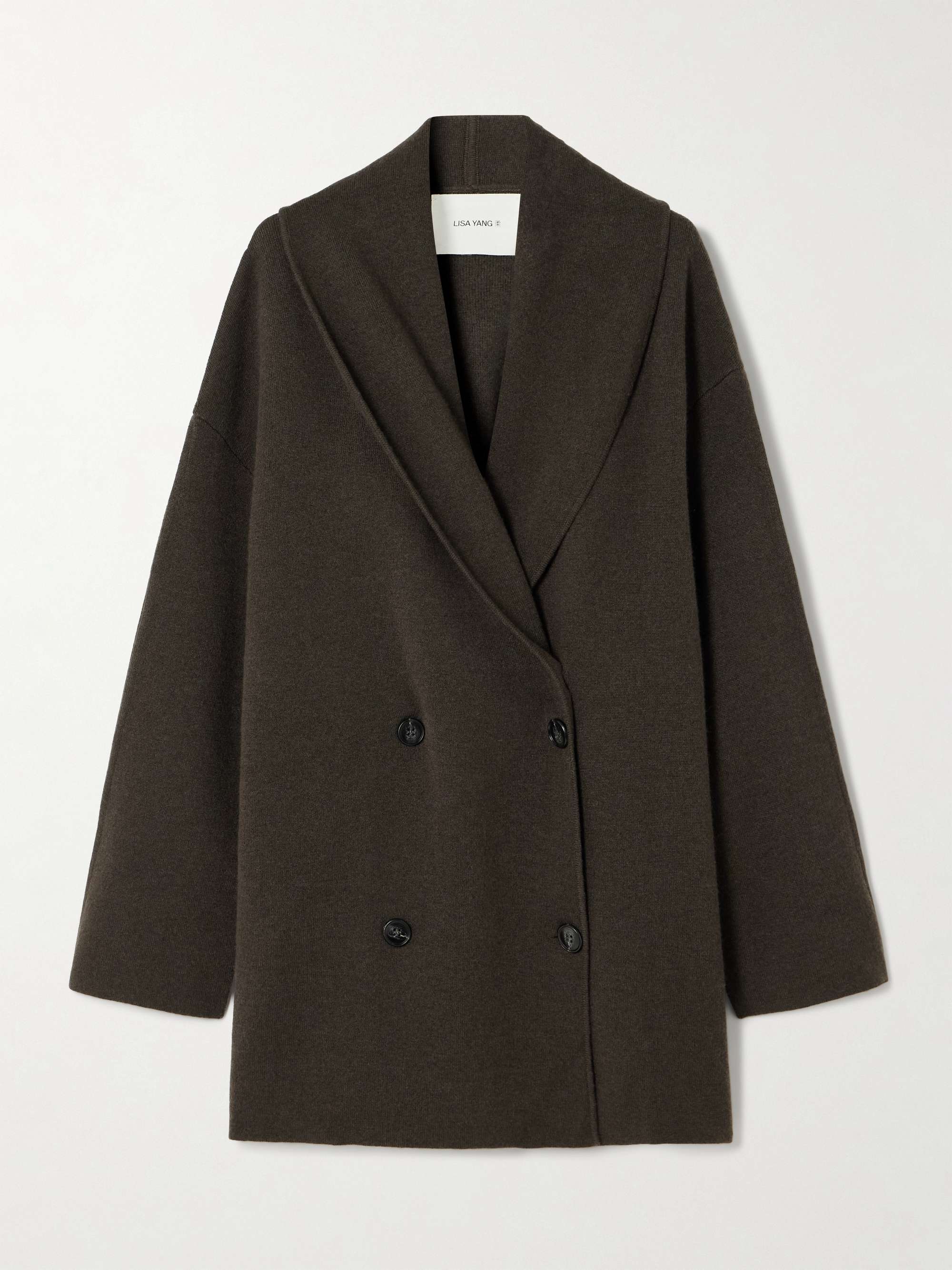 Linda double-breasted cashmere cardigan view