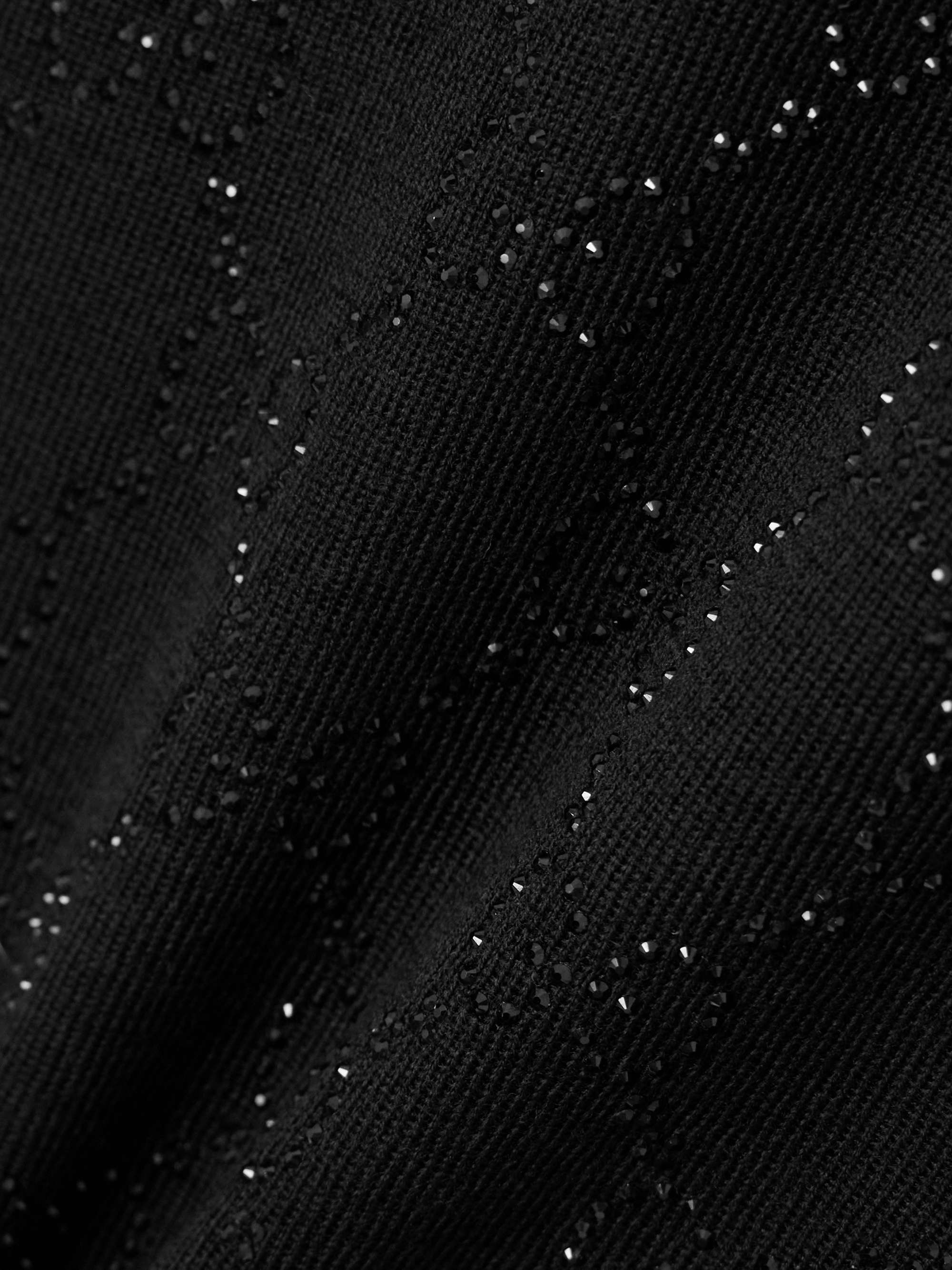 Crystal-embellished ribbed wool tank view