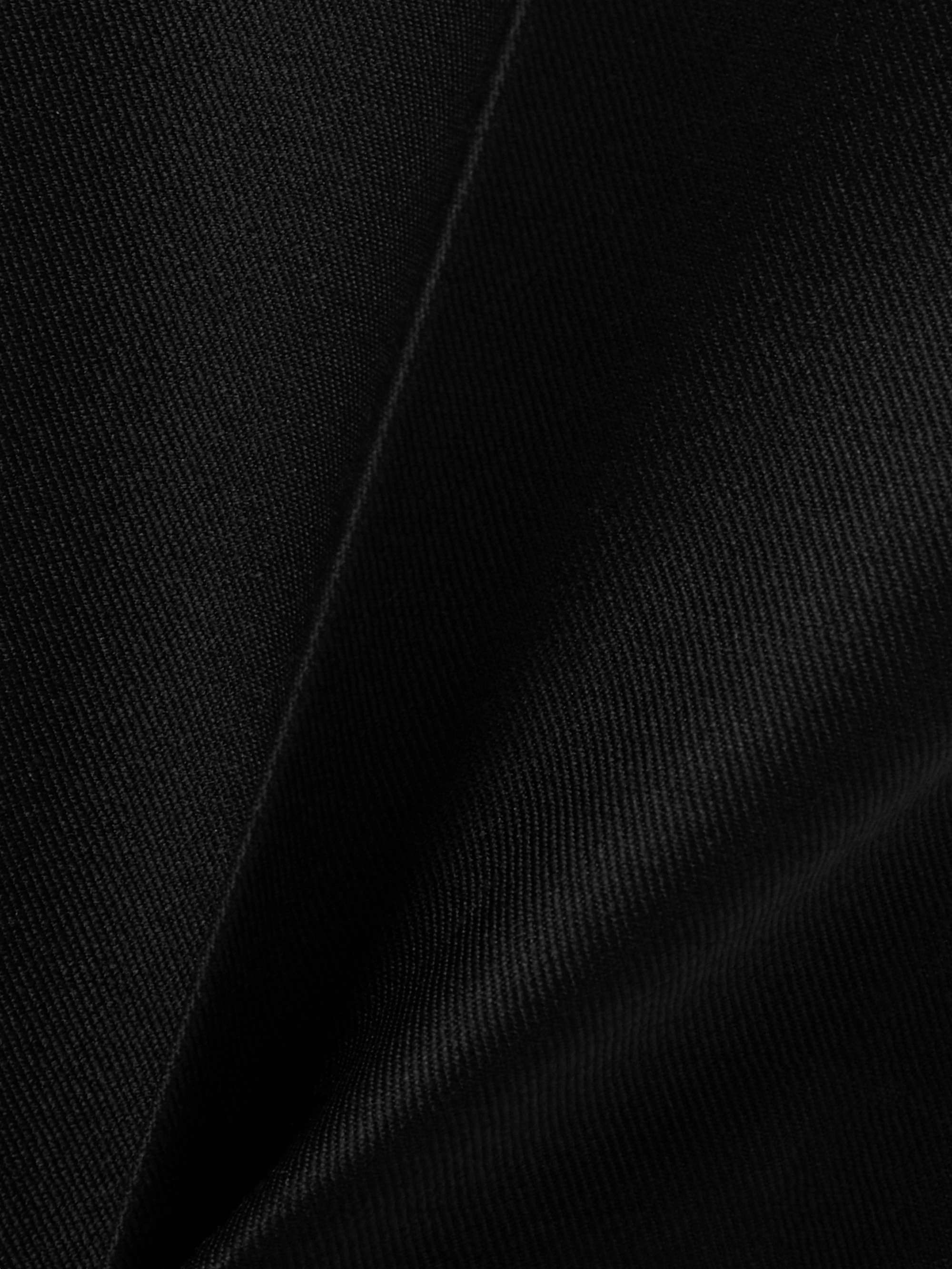 Wool and silk-blend gabardine straight-leg pants view