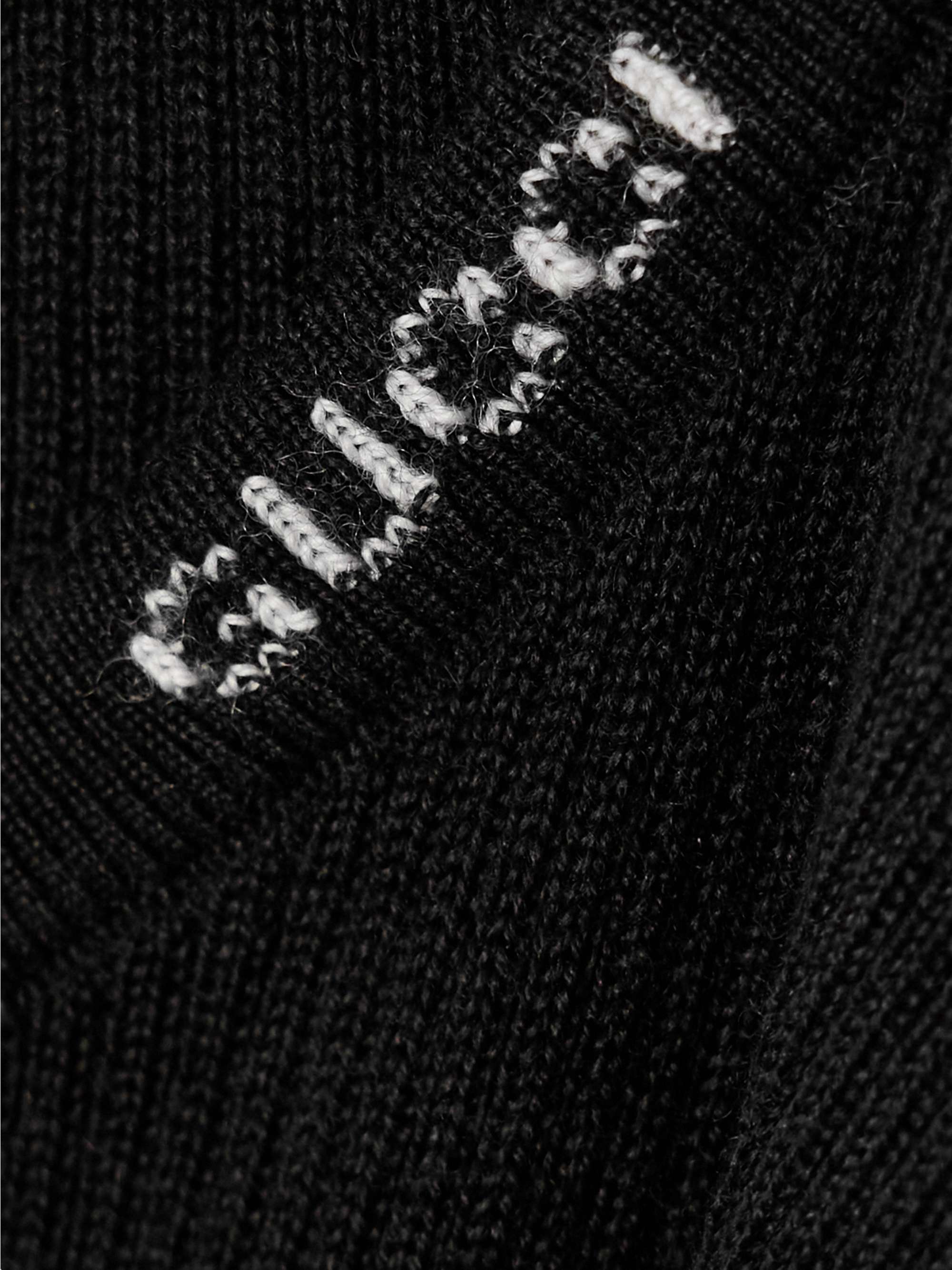 Ribbed wool and silk-blend sweater view