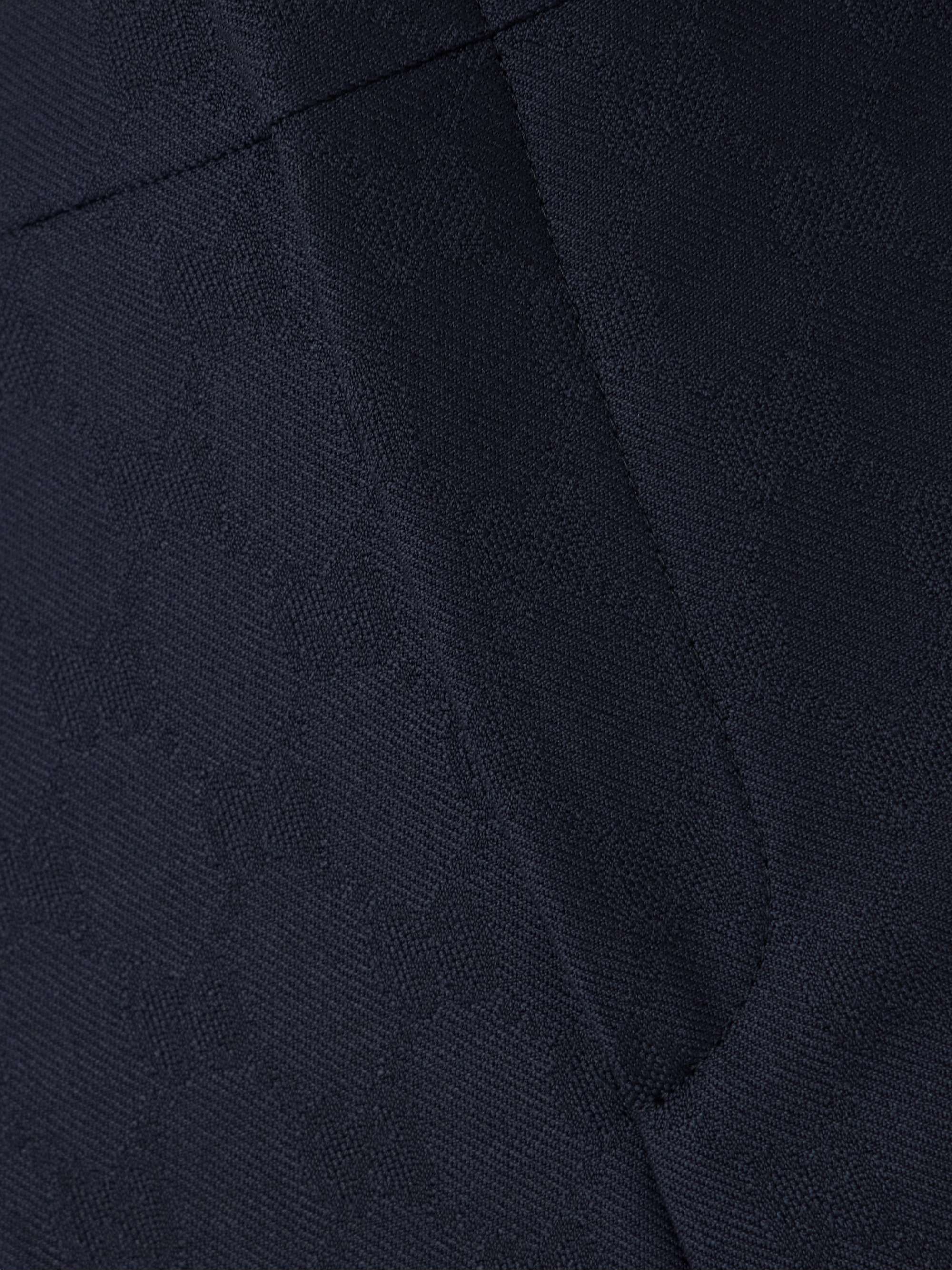 Cropped wool-jacquard straight-leg pants view