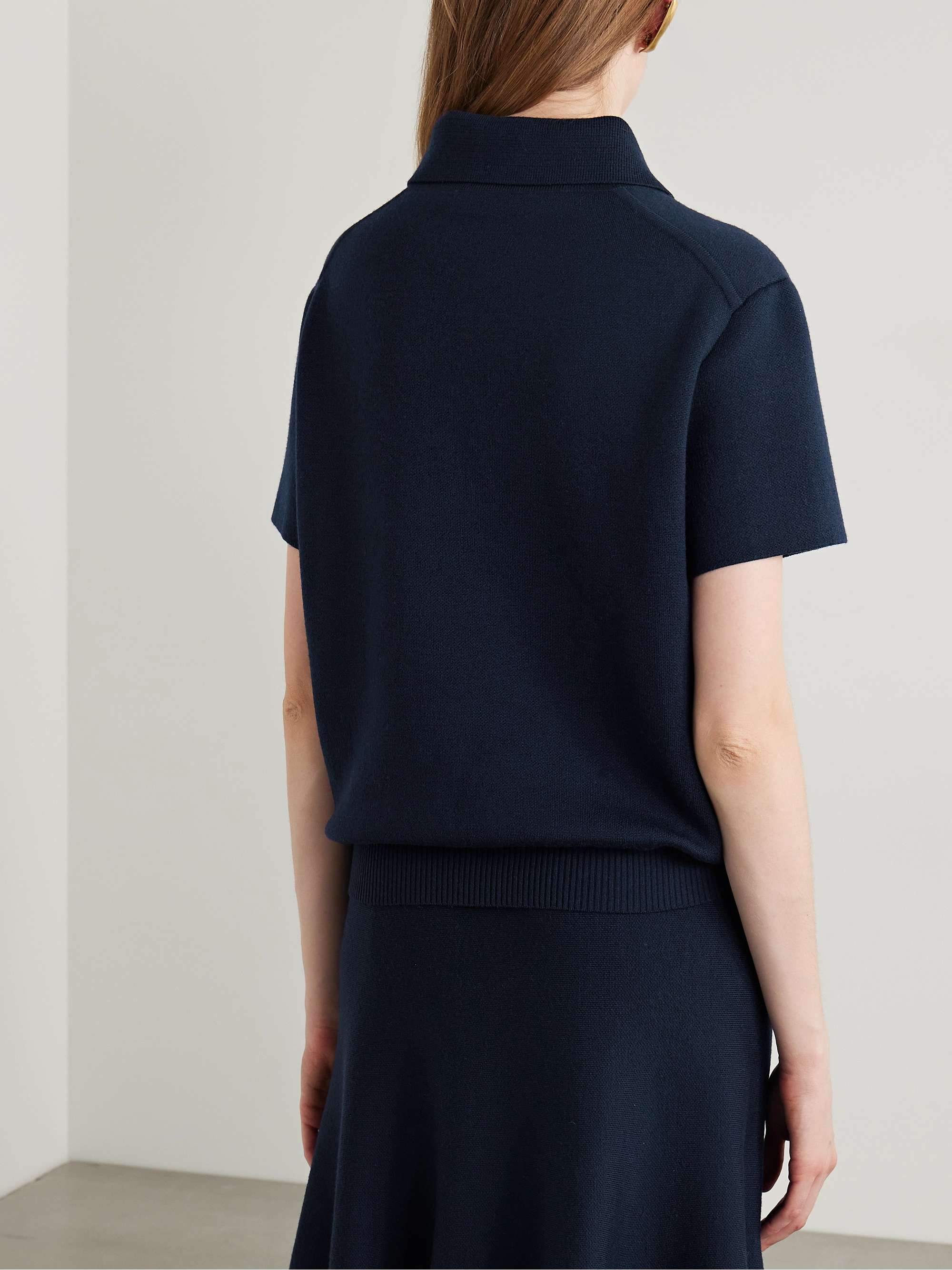 Gulliame wool-blend polo top view