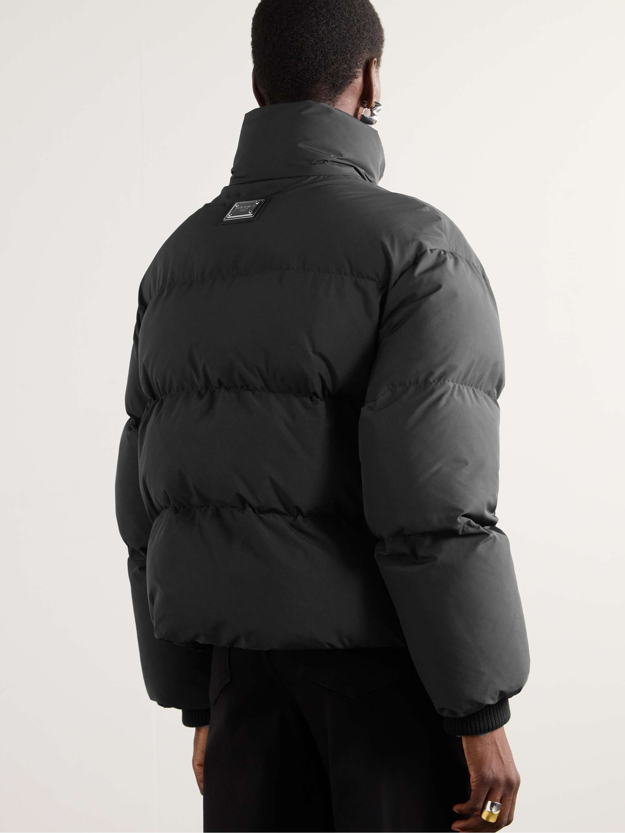 Padded quilted shell jacket view