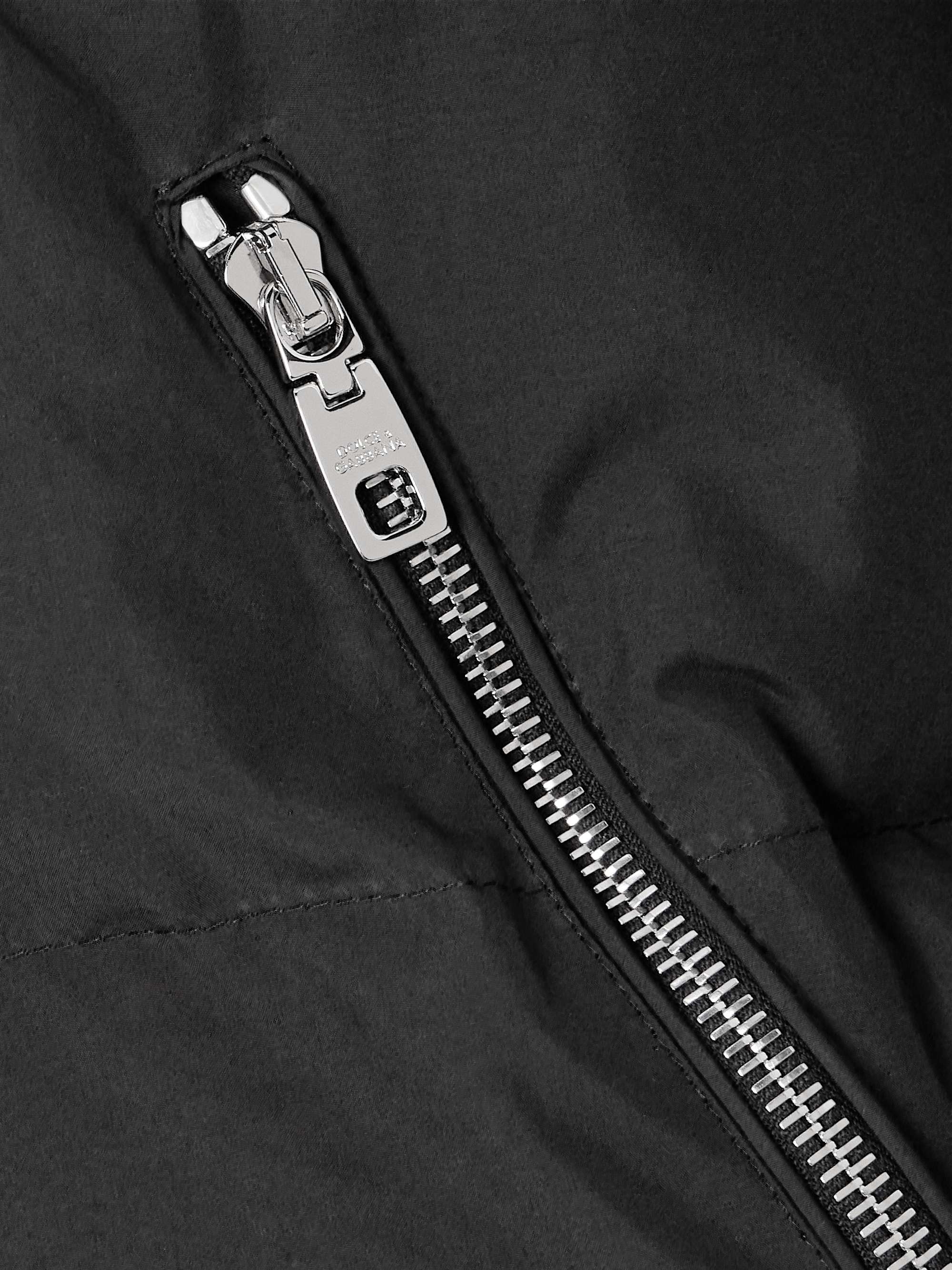Padded quilted shell jacket view
