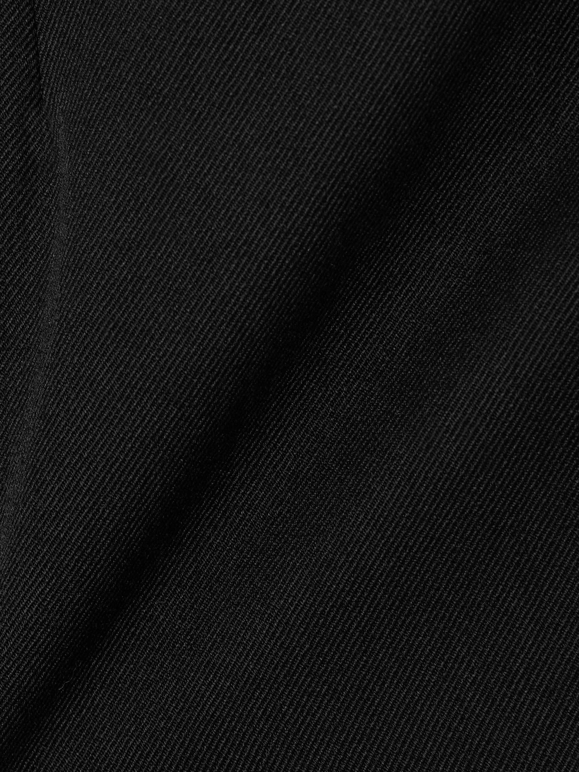 Silk-blend gabardine skirt view