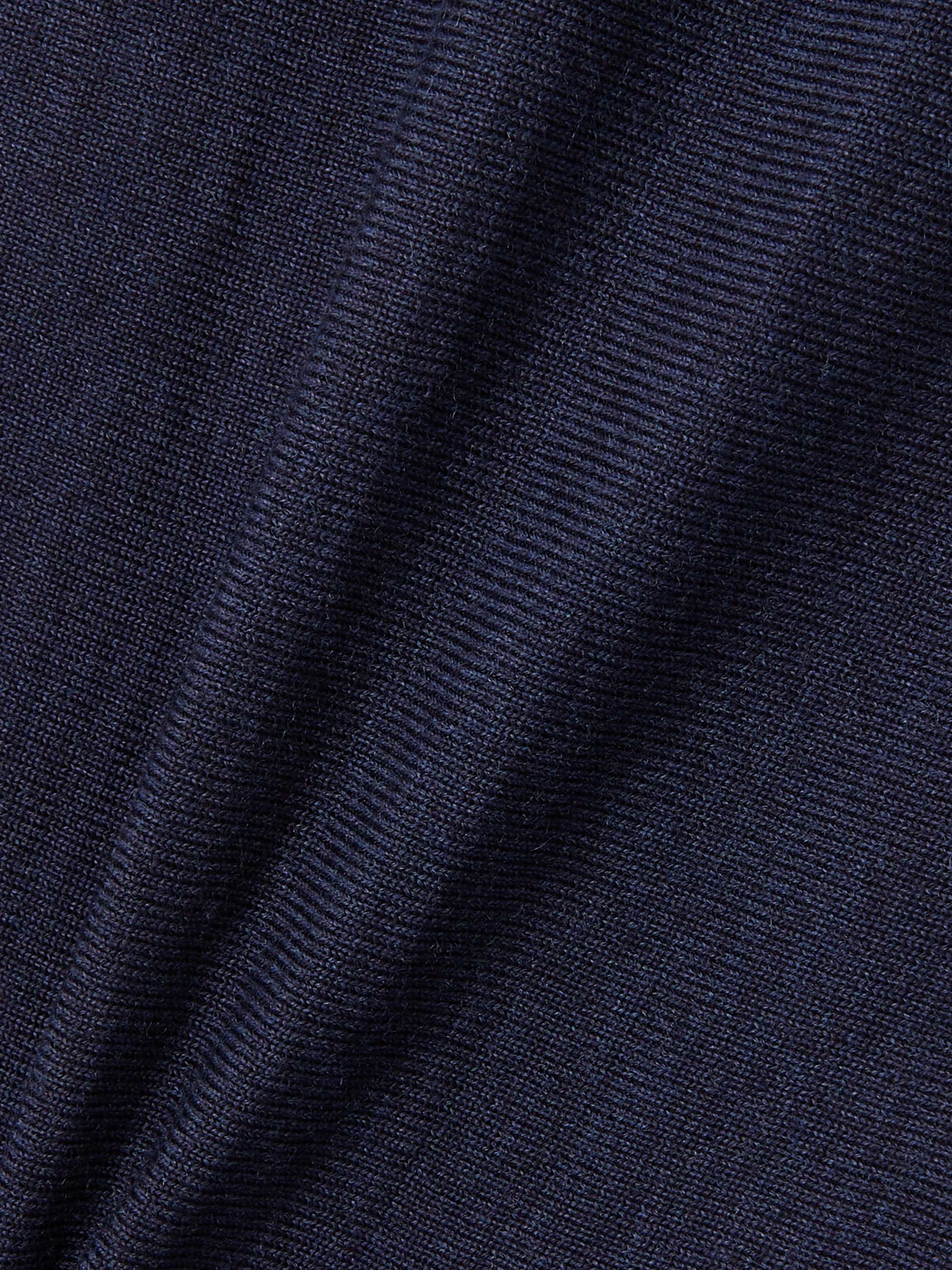 Pleated wool-blend mini dress view
