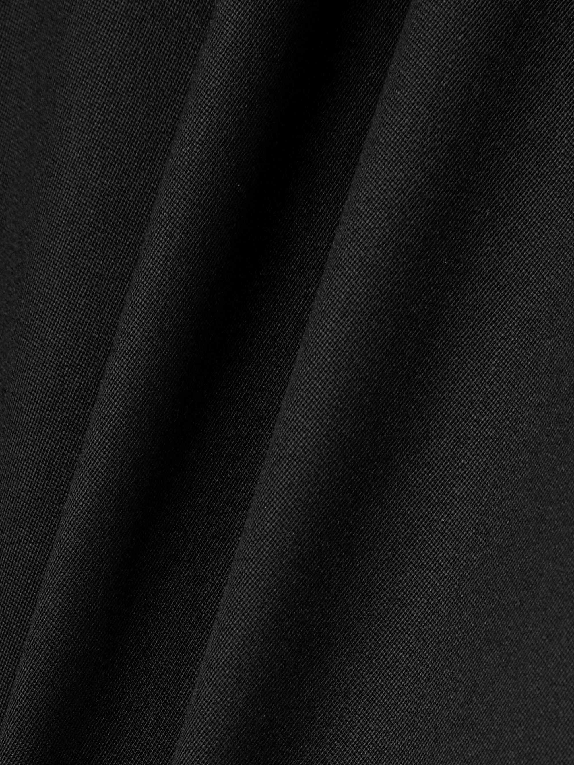 Open-back asymmetric grain de poudre wool-blend jumpsuit view