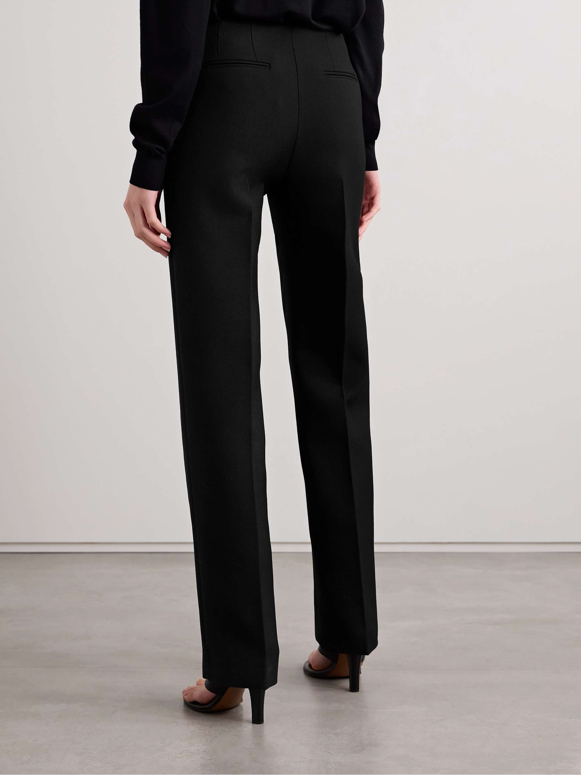 Vesco wool-crepe straight-leg pants view
