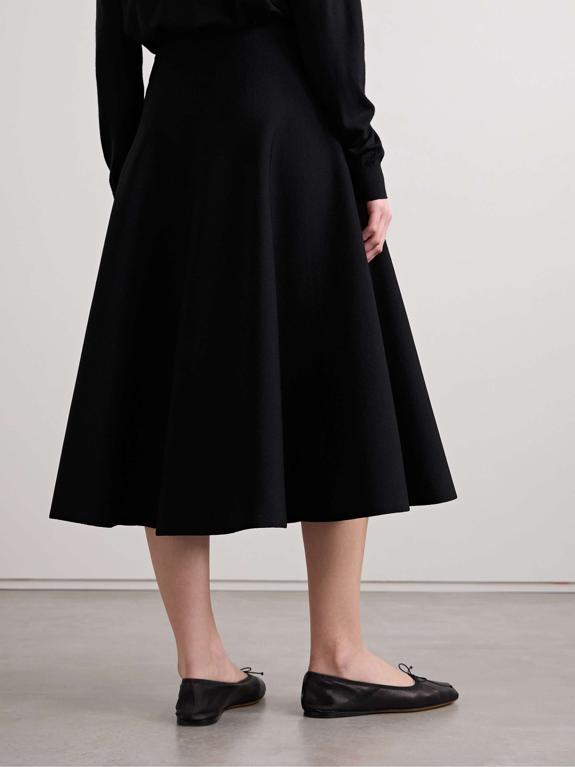 Harley stretch-knit midi skirt view